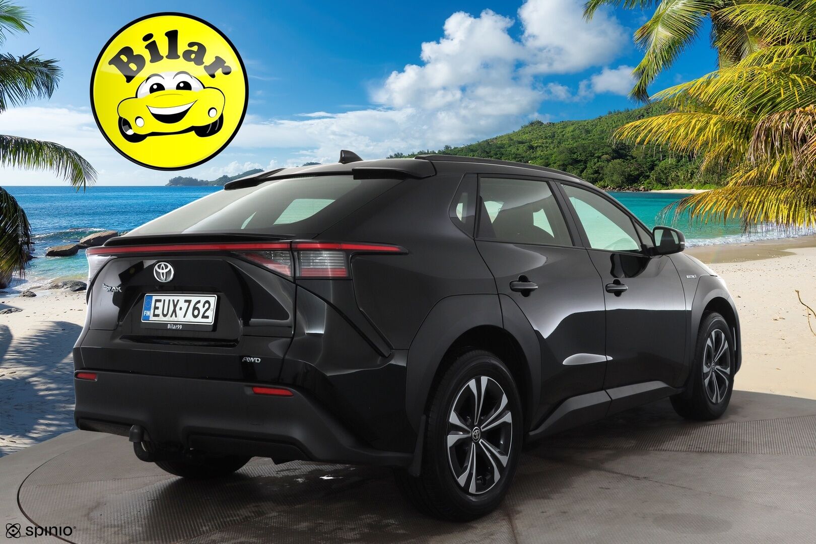Toyota bZ4X 2023 Active AWD - | ACC | ILP | Koukku | 11kw AC-lataus | LED | P.kamera | Keyless | Lämm. ratti ja tuulilasi | Sähk. takaluukku | 1-om suomiauto | Merkkihuollot |