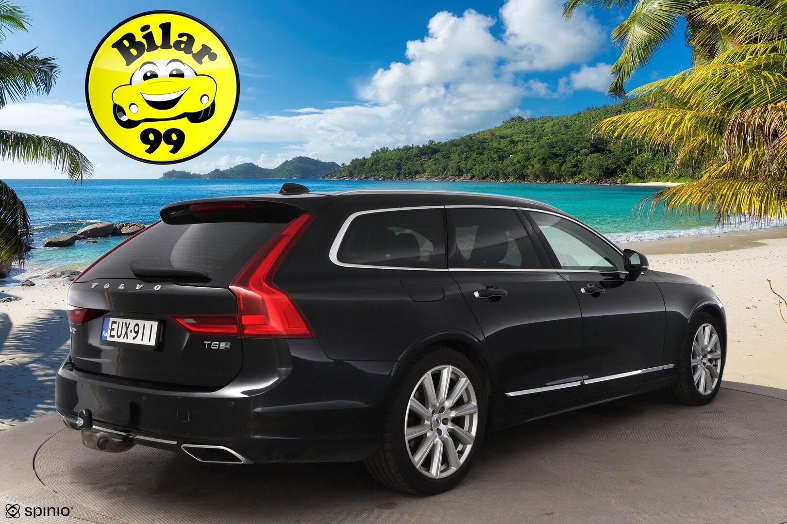 Volvo V90 2020 T8 TwE AWD Inscription aut * Webasto / Adapt.Vakkari / Nahkasisusta / Vetokoukku / Ratinlämmitys / Muistipenkki - Jakopää hiljattain tehty / Hyvin huollettu / Akku kuntotarkastettu