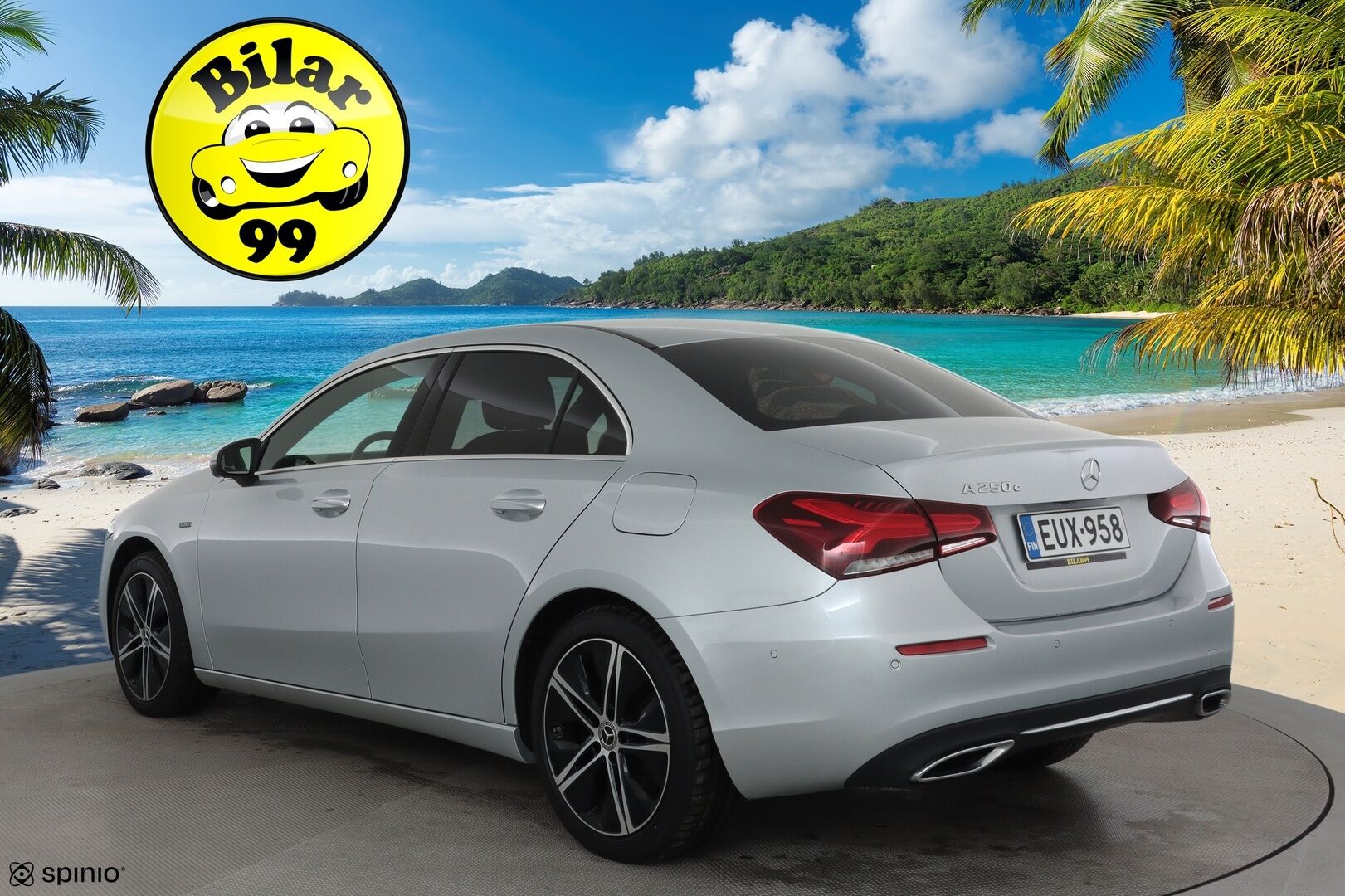 Mercedes-Benz A 2019 250 e A sedan Business Style EQ Power *Distronic + / Multibeam / Sporttinahat Muistilla / 360° / HUD / Navi / Keyless* - Kahdet Renkaat