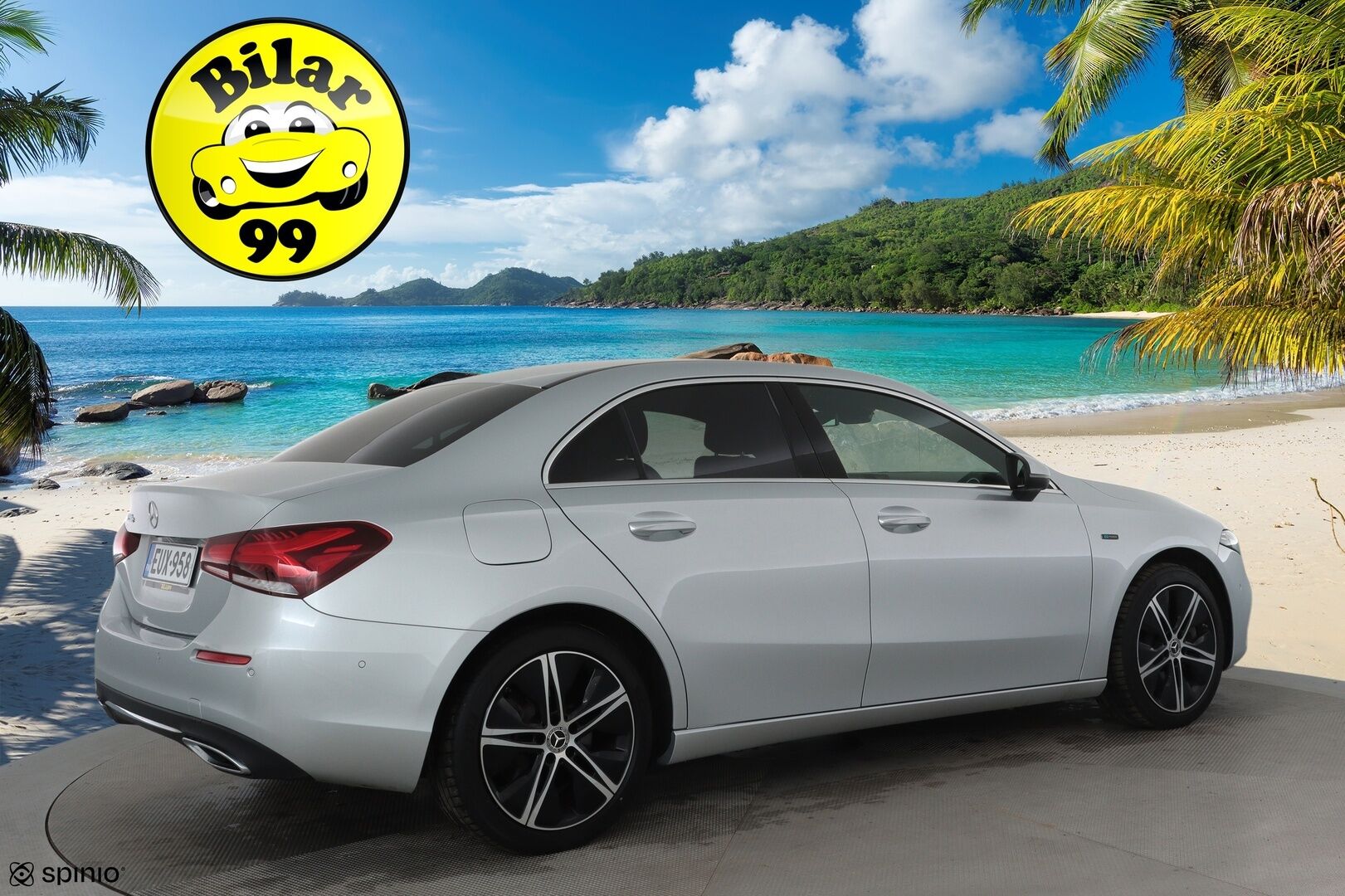 Mercedes-Benz A 2019 250 e A sedan Business Style EQ Power *Distronic + / Multibeam / Sporttinahat Muistilla / 360° / HUD / Navi / Keyless* - Kahdet Renkaat