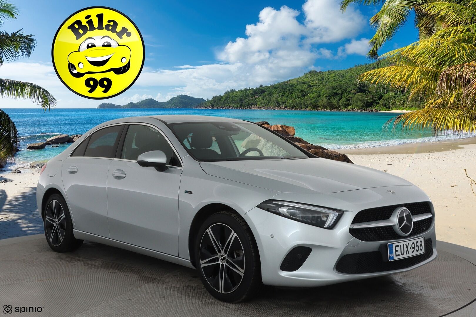 Mercedes-Benz A 2019 250 e A sedan Business Style EQ Power *Distronic + / Multibeam / Sporttinahat Muistilla / 360° / HUD / Navi / Keyless* - Akku kuntotarkastettu SoH 96,1% / Kahdet Renkaat - Osta nyt, maksa vasta ensi vuonna