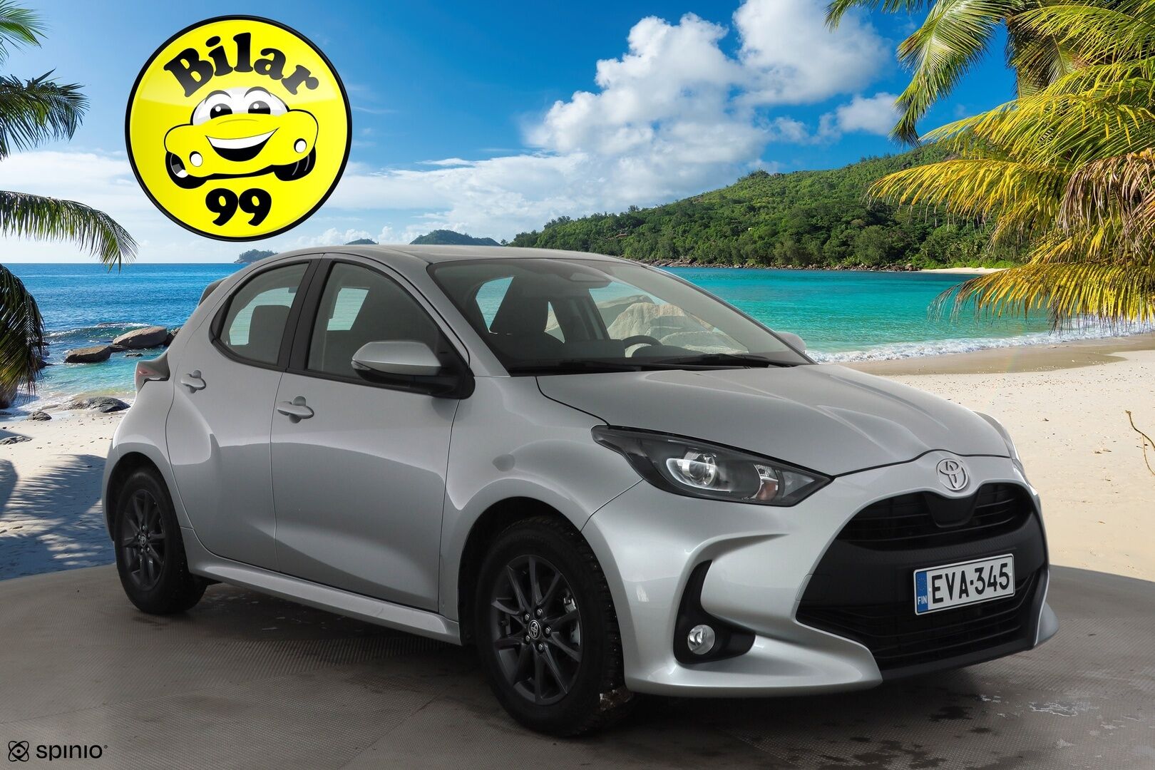 Toyota Yaris 2024 1,5 Hybrid 116 Intense * 1.Om Suomi-auto / ACC / P.kamera / Kaistavahti / Apple&Android * - Kahdet renkaat aluvanteilla / Merkkihuollettu