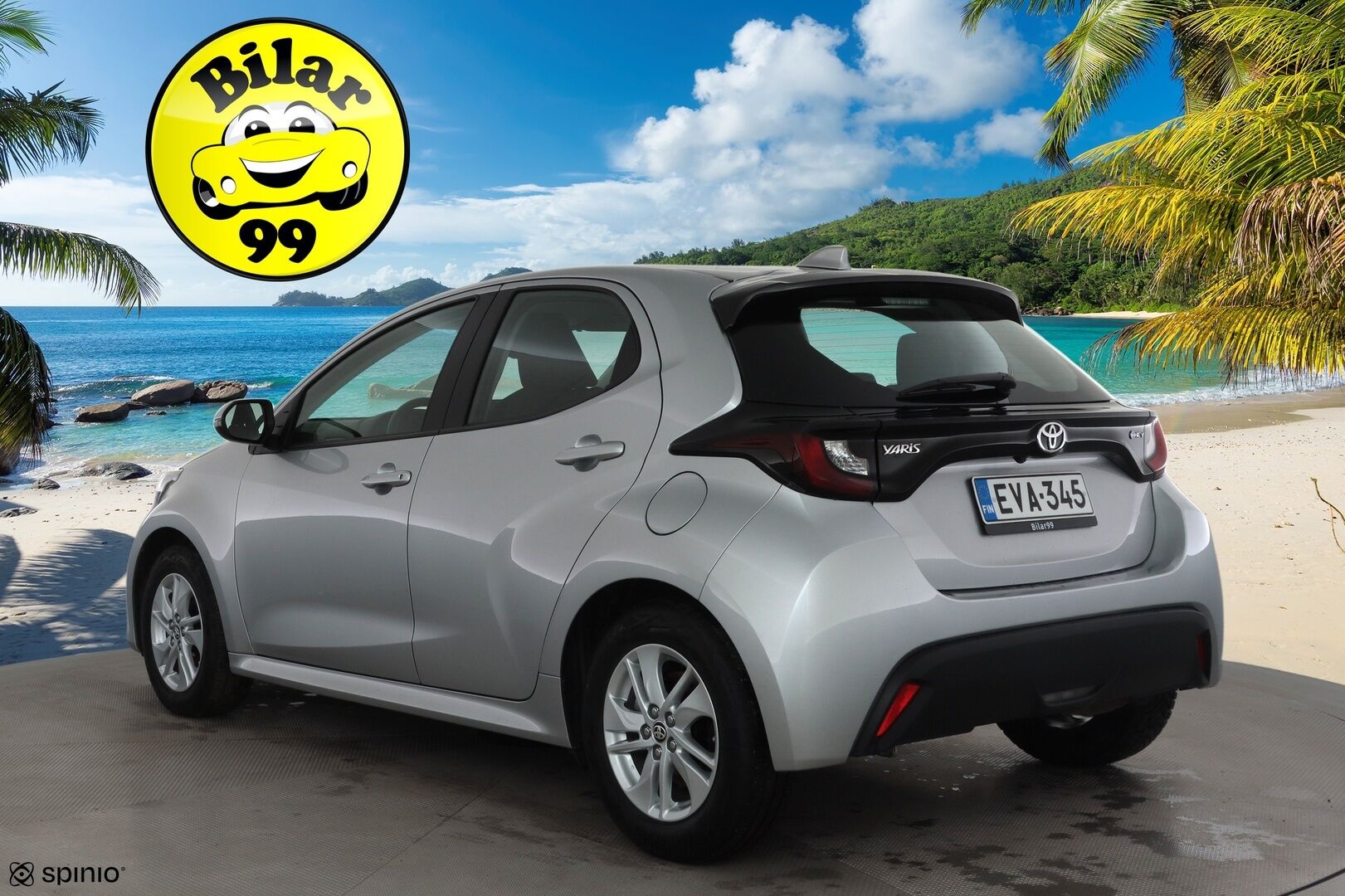 Toyota Yaris 2024 1,5 Hybrid 116 Intense * 1.Om Suomi-auto / ACC / P.kamera / Kaistavahti / Apple&Android * - Kahdet renkaat aluvanteilla / Merkkihuollettu