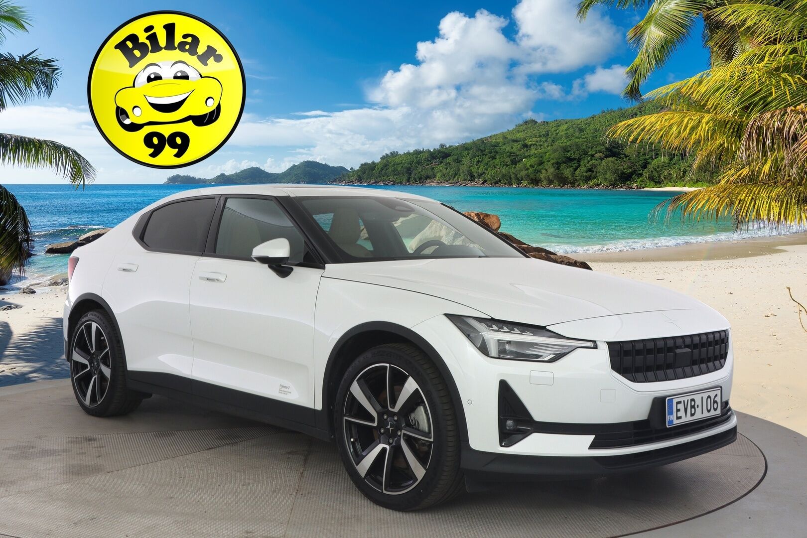 Polestar 2 2021 Launch Edition, 300kW ** Ilmastoidut Nahkapenkit Muistilla / Lasikatto / Lämpöpumppu / Pixel-LED  / Adapt.Vakkari / 360° ** - 3,99 % KORKOTARJOUS TÄHÄN AUTOON - Akku kuntotarkastettu / 2x Latauskaapelit / HUIPPU VARUSTEET!