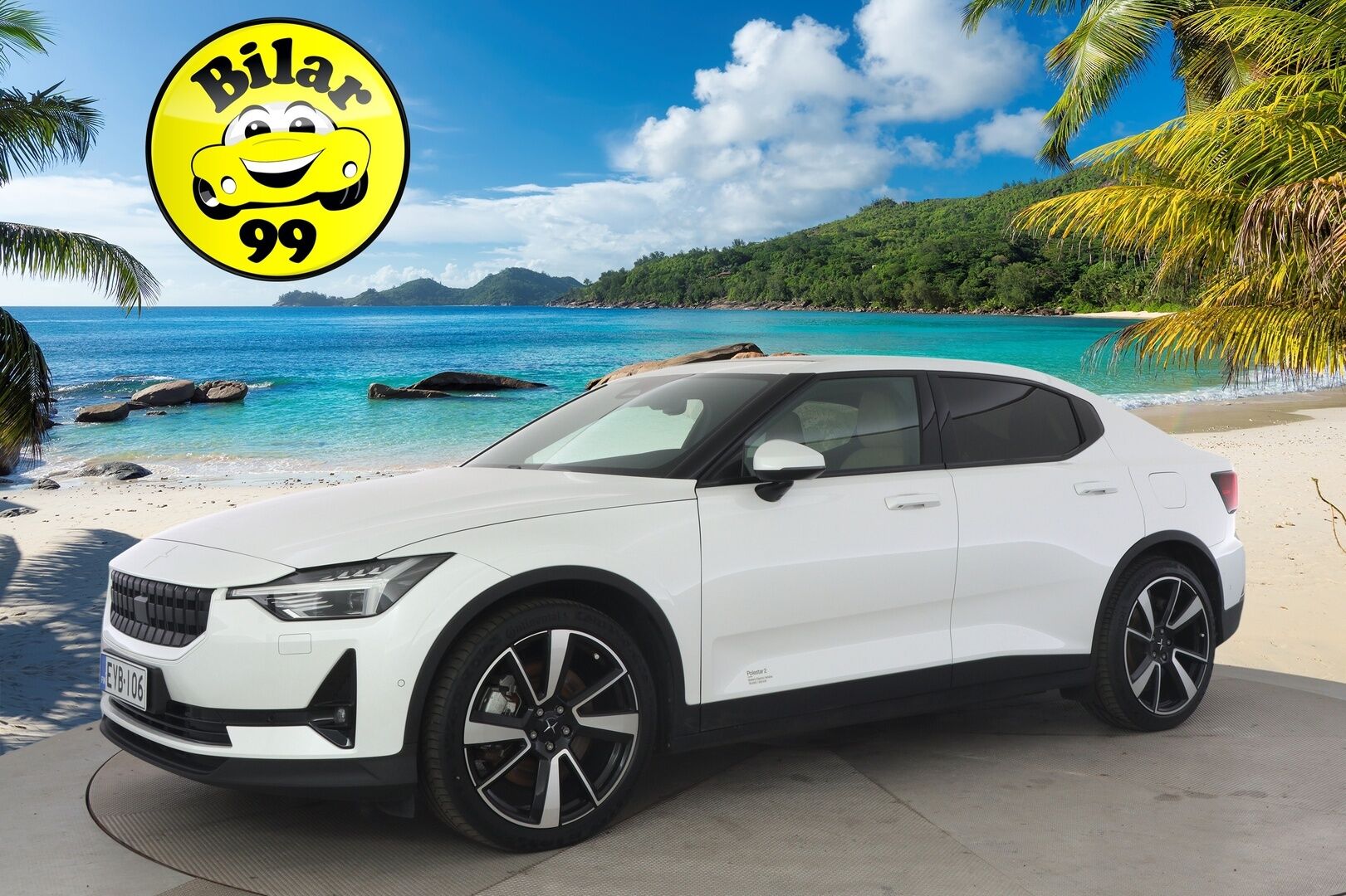 Polestar 2 2021 Launch Edition, 300kW ** Ilmastoidut Nahkapenkit Muistilla / Lasikatto / Lämpöpumppu / Pixel-LED  / Adapt.Vakkari / 360° ** - 3,99 % KORKOTARJOUS TÄHÄN AUTOON - Akku kuntotarkastettu / 2x Latauskaapelit / HUIPPU VARUSTEET!