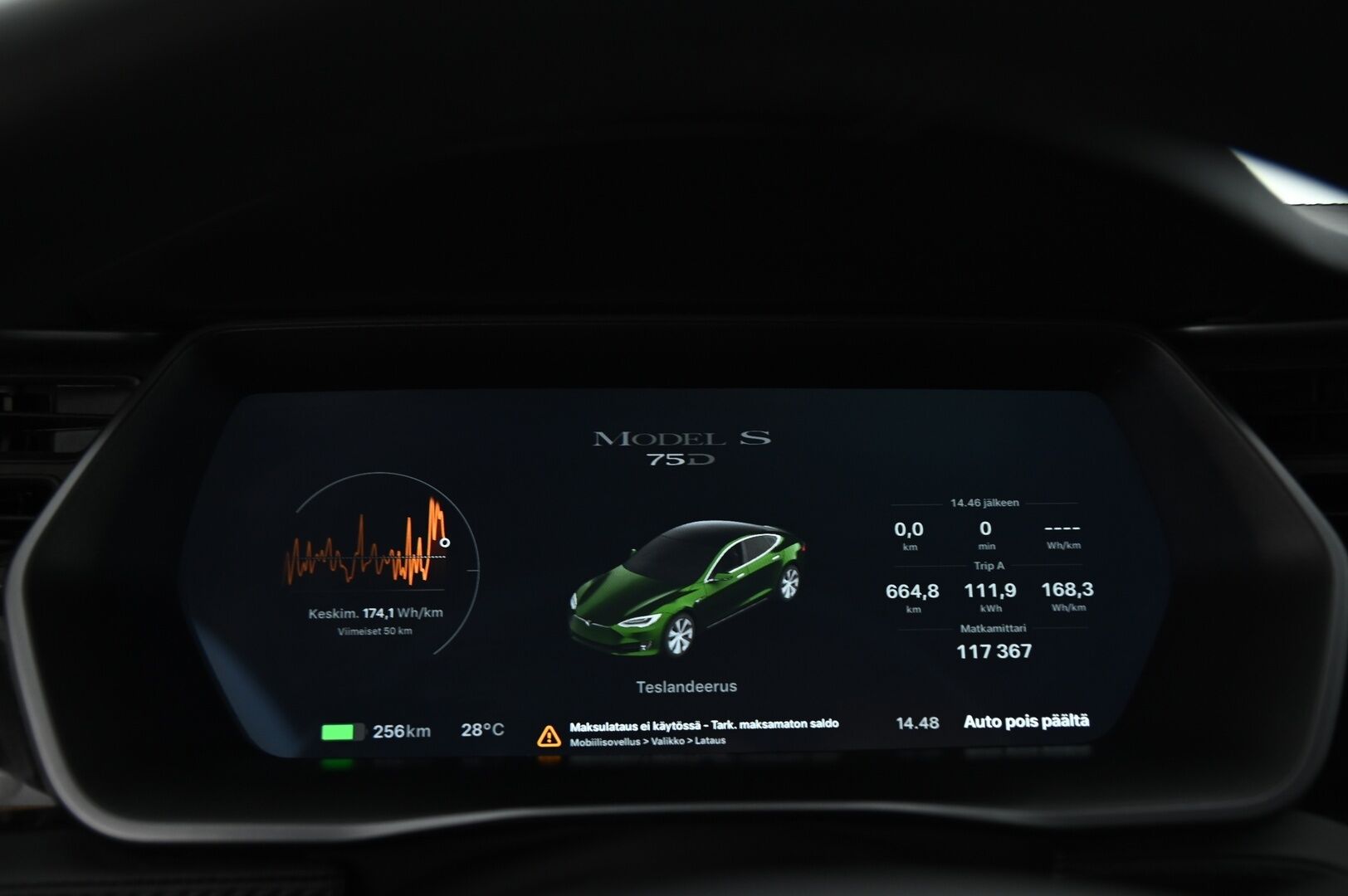 TESLA MODEL S 2018 75D * Myydään vain huutokaupat.com* - Facelift / Premium Connectivity / Ilma-Alusta / Lasikatto / Keyless **