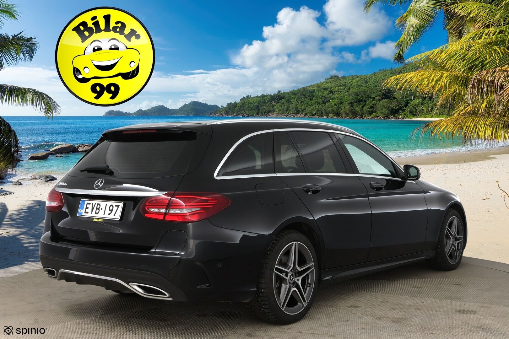 MERCEDES-BENZ C 2021 300de T AMG * Facelift / NAVI / LED-ajovalot / Apple&Android / Sport-penkit / Vakkari * - AMG Sisä- ja ulkopaketilla