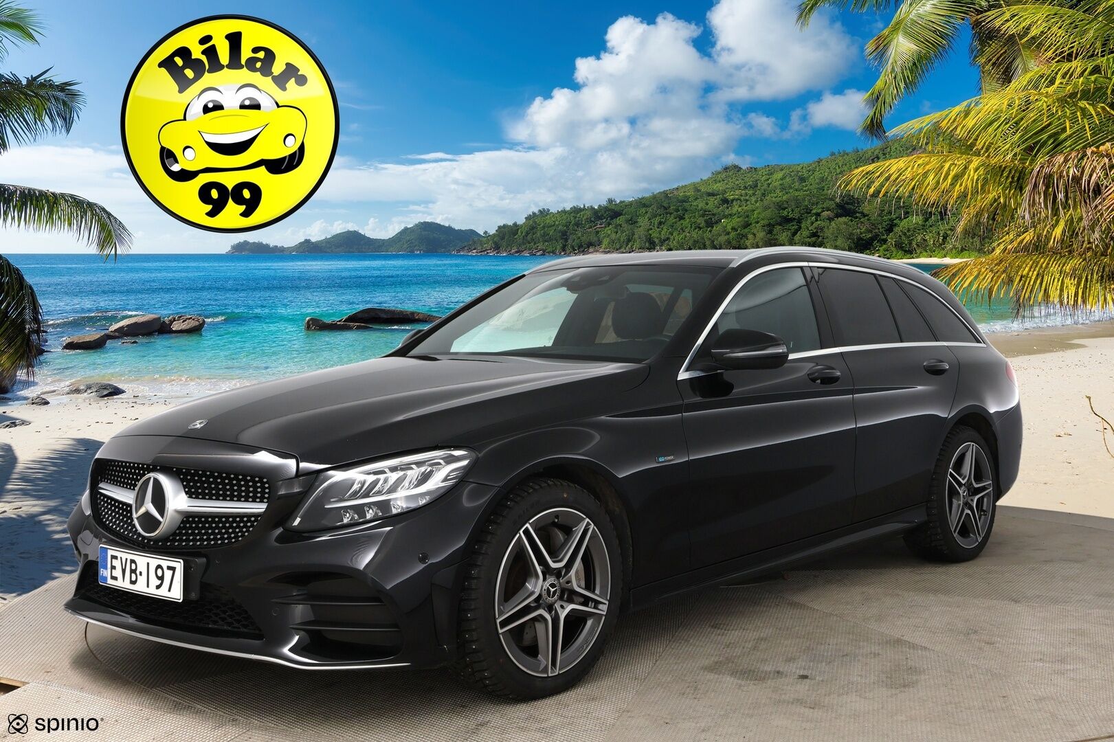 MERCEDES-BENZ C 2021 300de T AMG * Facelift / NAVI / LED-ajovalot / Apple&Android / Sport-penkit / Vakkari * - AMG Sisä- ja ulkopaketilla