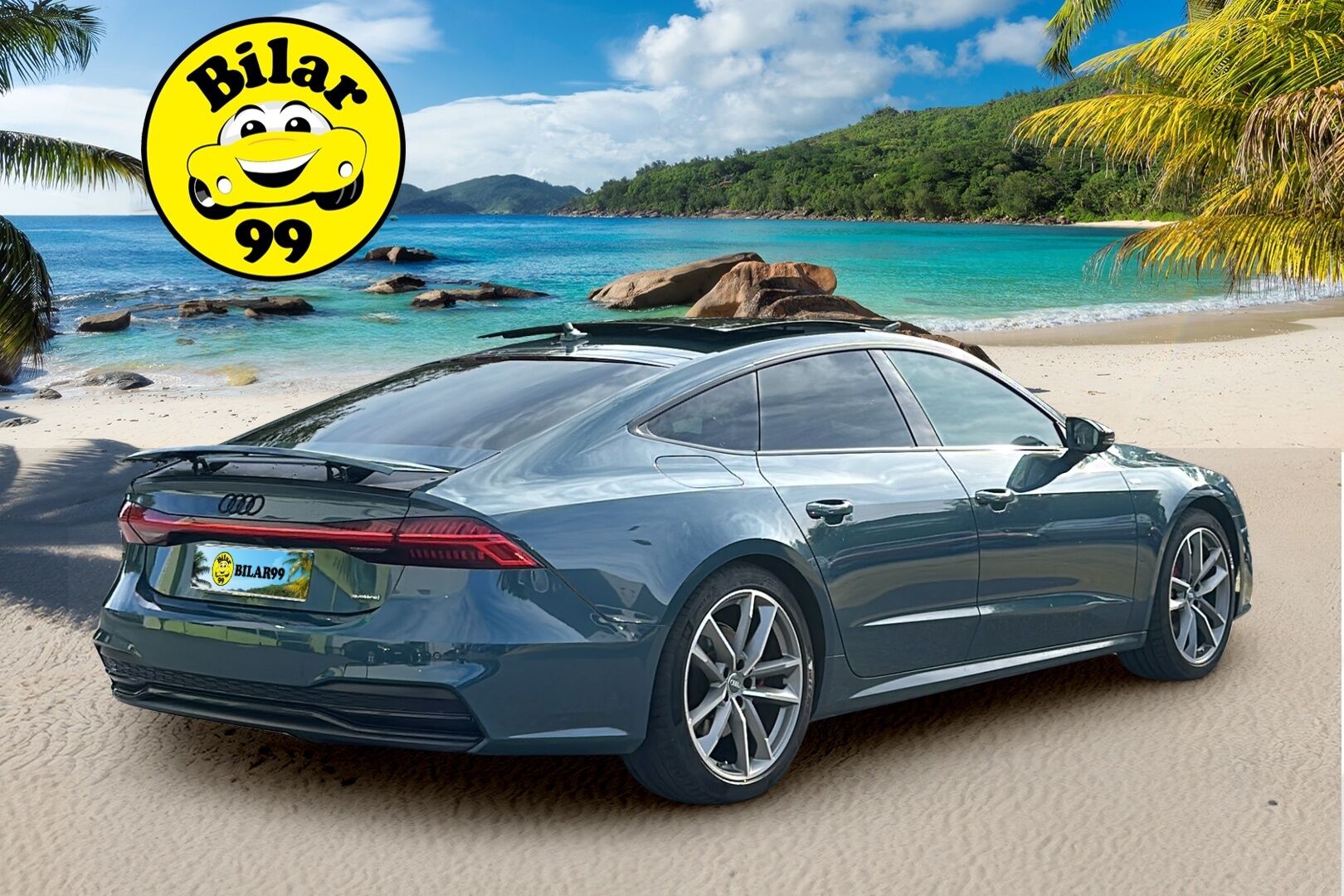 Audi A7 2020 Business Sport 55 TFSI e quattro S tronic S-Line / HD Matrix Laser / B&O / HUD / Adapt.vak / Timanttinahat - 3,99 % KORKOTARJOUS TÄHÄN AUTOON 31.8. ASTI! - Muistipenkki / Imuovet / P-kamera / Panorama / Koukku