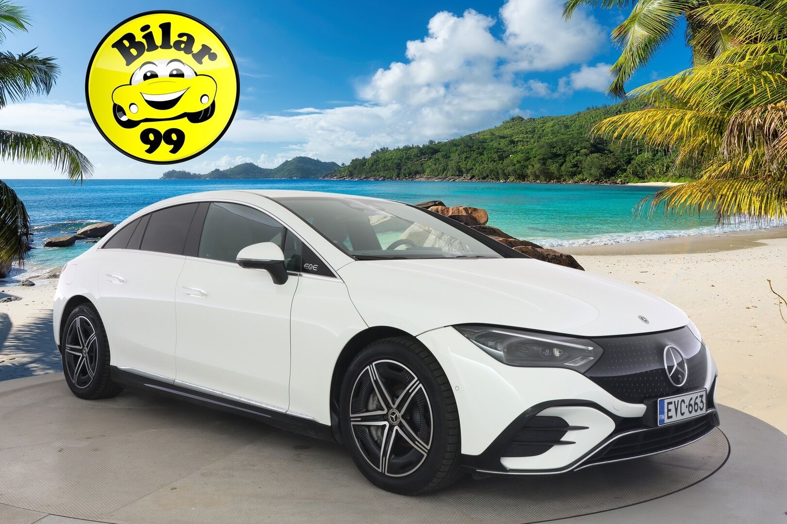MERCEDES-BENZ EQE 2022 350+ AMG Line - 2,99 % KORKOTARJOUS TÄHÄN AUTOON - */ Adapt.Vakkari / Burmester / 360° Kamera / Muistipaketti / Digital-LED / Koukku / Juuri saapunut /*