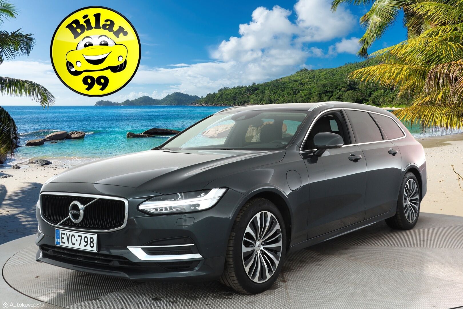 Volvo V90 2020 T8 TwE AWD Momentum aut *Webasto / Pilot Assist / Koukku / Tutkat / Navi / LED-valot / Puolinahkasisusta / KeylessGo* - Suomen edullisin T8! / Kahdet renkaat alumiinivantein / Merkkihistoria! / Jakohihna 92tkm / Jarruremontti 6/24