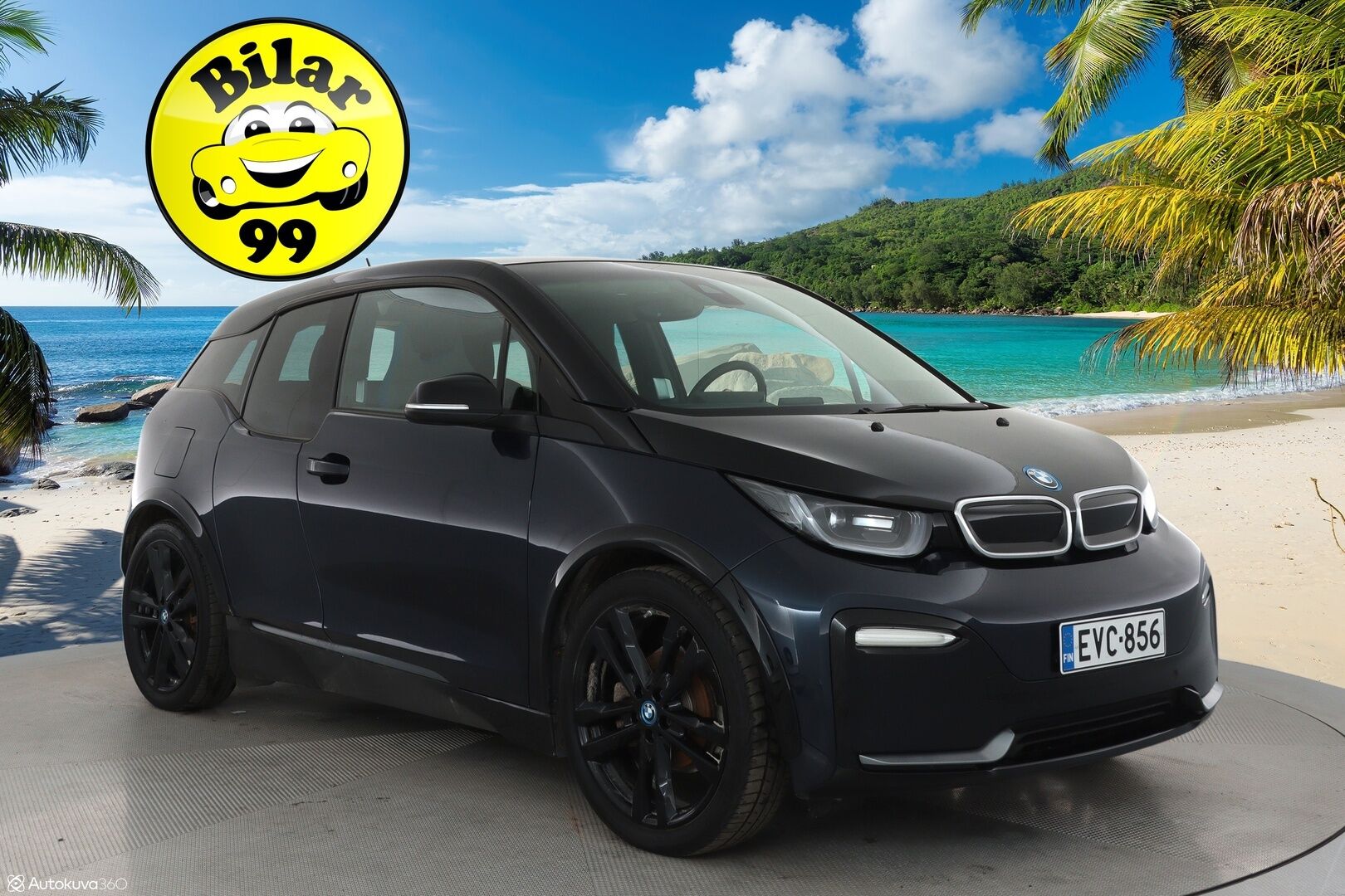 BMW I3S 2019 120Ah **H&K / Adapt. vakkari / ComfortAccess / Prof.Navi / Lämpöpumppu / P.kamera** - Akku kuntotarkistettu / Säännöllisesti huollettu / Kahdet renkaat vanteilla
