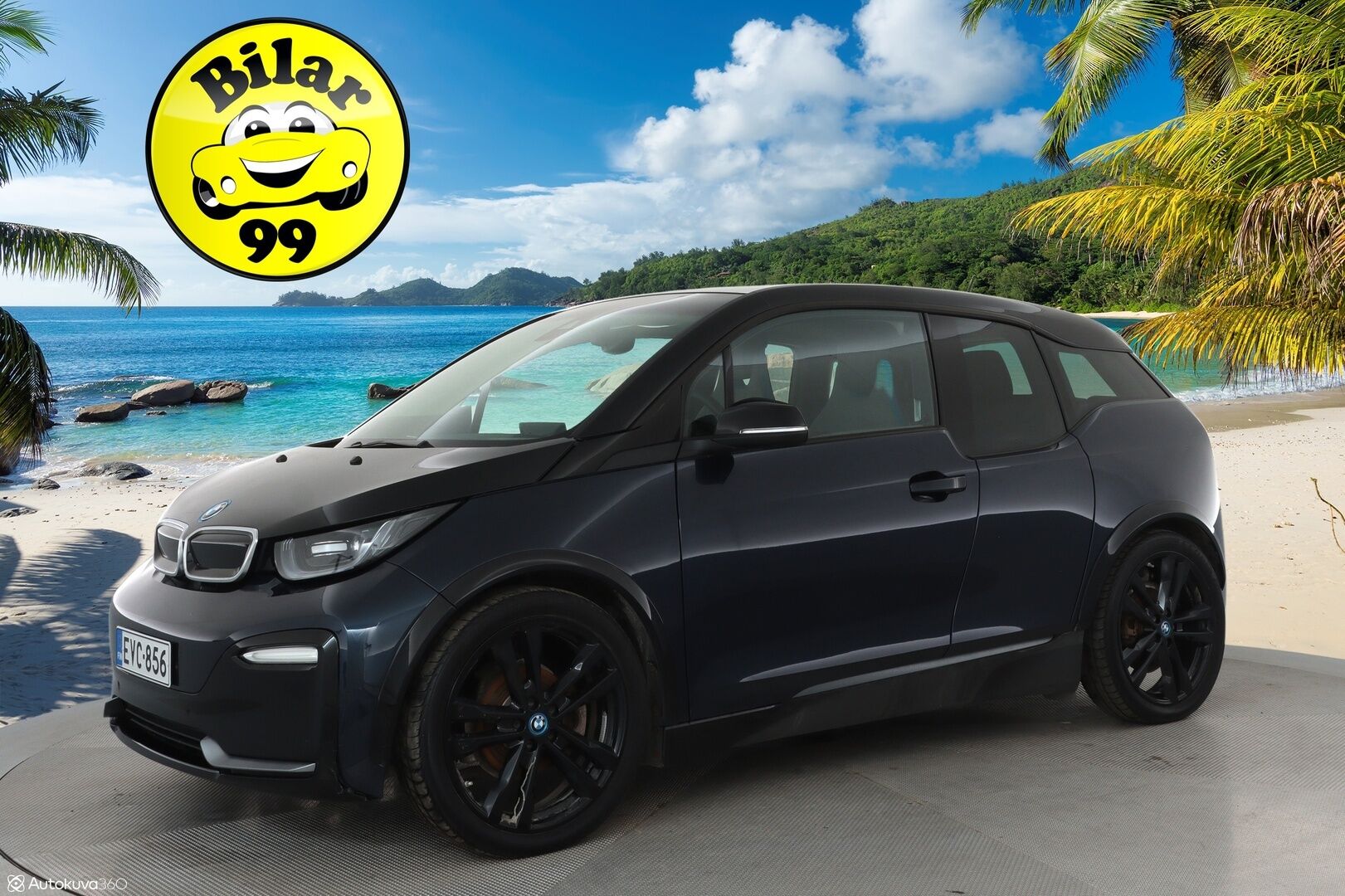 BMW I3S 2019 120Ah **H&K / Adapt. vakkari / ComfortAccess / Prof.Navi / Lämpöpumppu / P.kamera** - Akku kuntotarkistettu / Säännöllisesti huollettu / Kahdet renkaat vanteilla