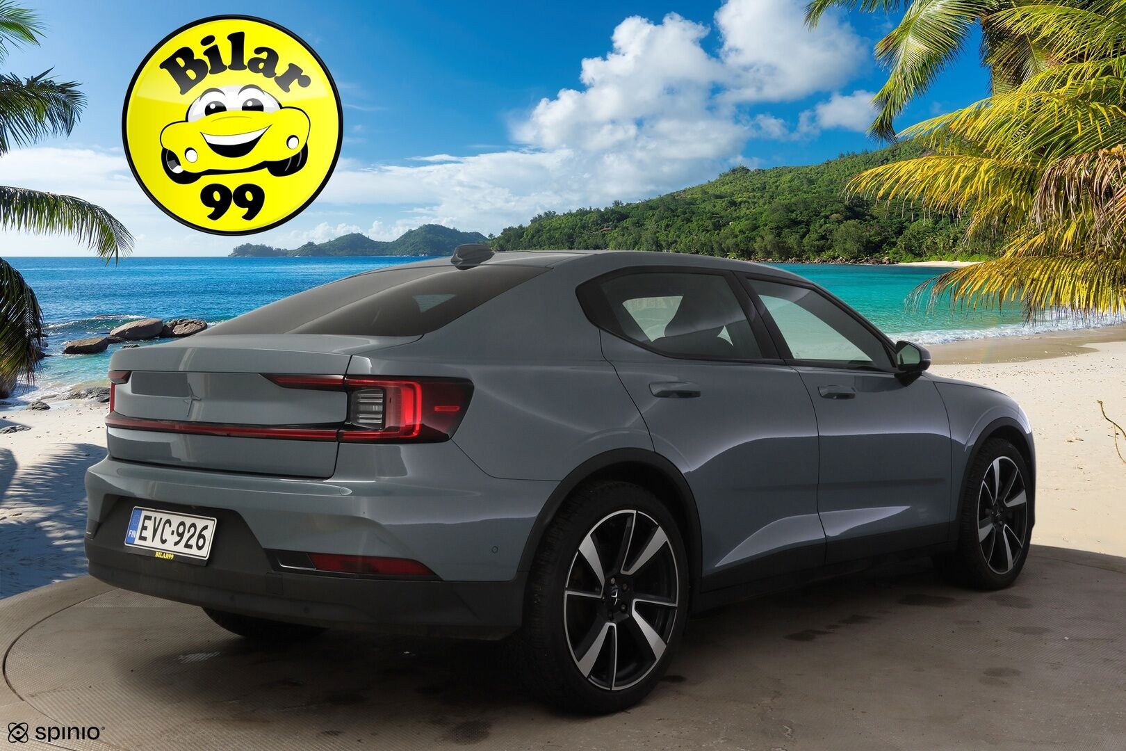 Polestar 2 2022 Standard Range Single Motor, 170kW, 64kWh* Pilot&Plus / ILP / 360-kamera / Lasikatto * - Kahdet renkaat alumiinivanteilla / Hyvin pidetty yksilö, loistavalla varustepaketilla *