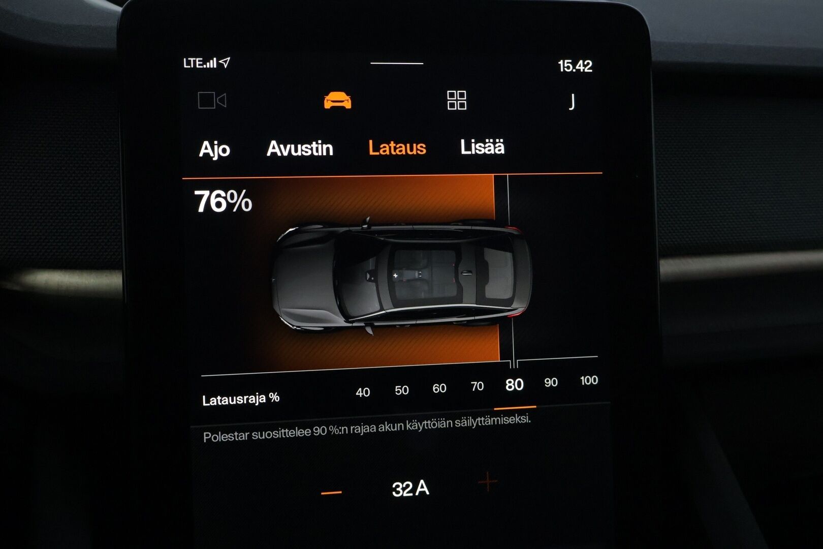 Polestar 2 2022 Standard Range Single Motor, 170kW, 64kWh* Pilot&Plus / ILP / 360-kamera / Lasikatto * - Kahdet renkaat alumiinivanteilla / Hyvin pidetty yksilö, loistavalla varustepaketilla *