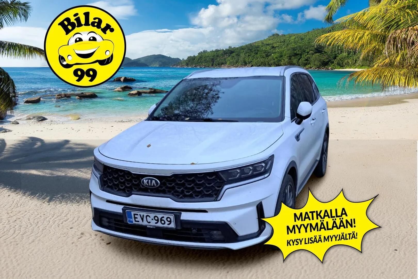 Kia Sorento 2021 1,6 T-GDI Plug-in Hybrid AWD Business Premium AT 7P ** Adapt.vakkari / Nahkasisusta / Vetokoukku / Kamera ** - Merkkihuollettu / 2x vanteet