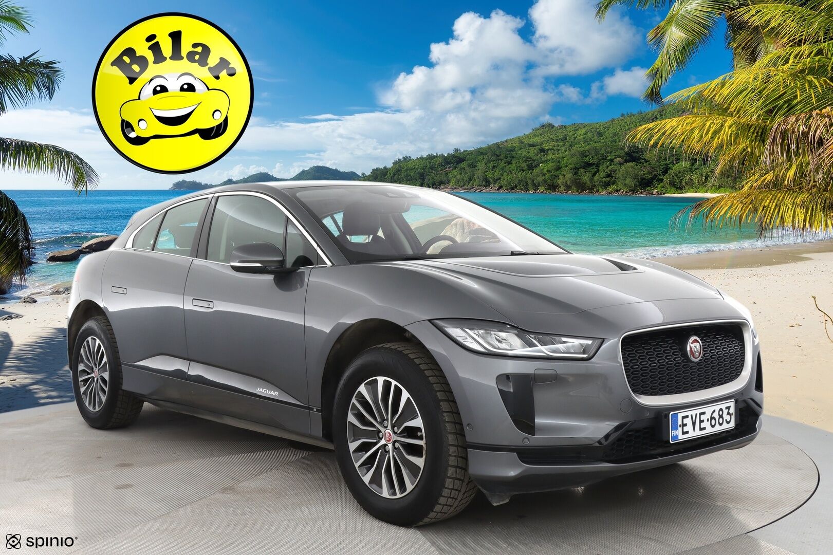 Jaguar I-PACE 2018 First Edition ** Myydään huutokaupat.com - | Meridian | Nahkaverhoilu | Lasikatto |