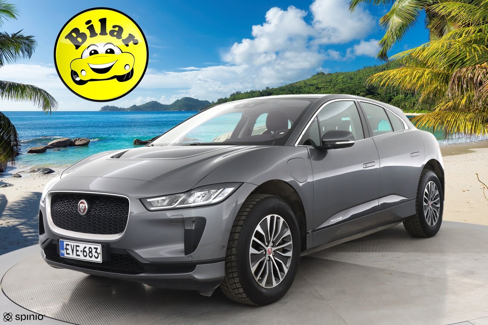 Jaguar I-PACE 2018 First Edition ** Myydään huutokaupat.com - | Meridian | Nahkaverhoilu | Lasikatto |