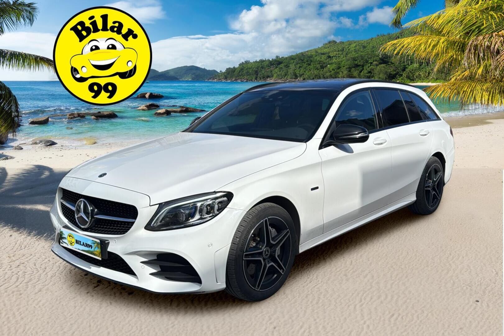 Mercedes-Benz C 2021 300 e T A Business AMG Night Edition EQ Power *Adapt vakkari / Panorama / Ambient / Carplay / Navi / P.kamera /  2x renkaat* - Särmä yksilö / Ilmainen kotiintoimitus - HULLUT AVAJAISHULINAT KORKOTARJOUS 3,29 %