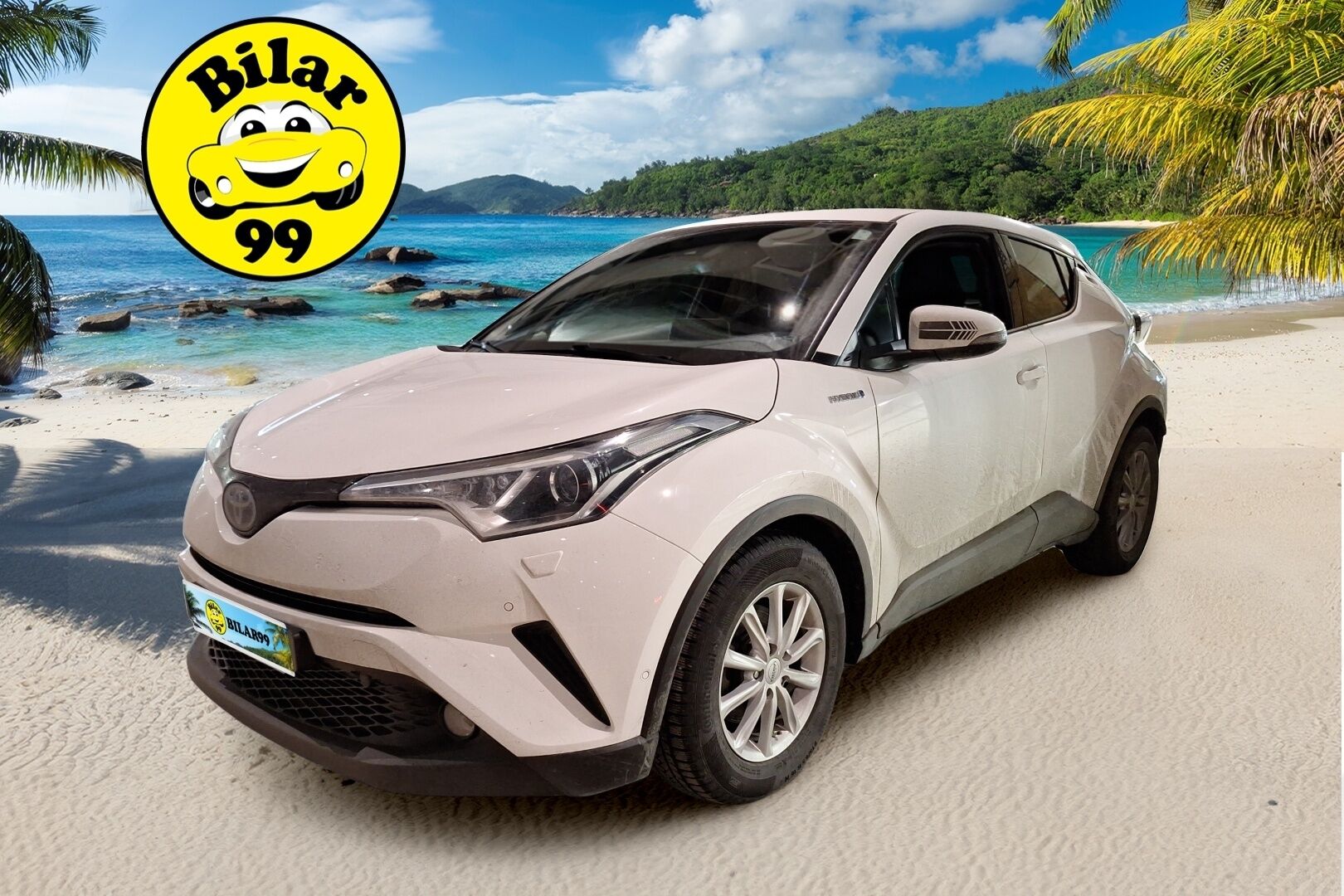 Toyota C-HR 2019 1,8 Hybrid Premium *ACC / Nahkasisusta / Tutkat / Kamera / BLIS / KeyLessGo / Navi / Ratinlämmitin* - Merkkihuollettu siisti kuntoinen C-HR kaksilla renkailla ja vanteilla!