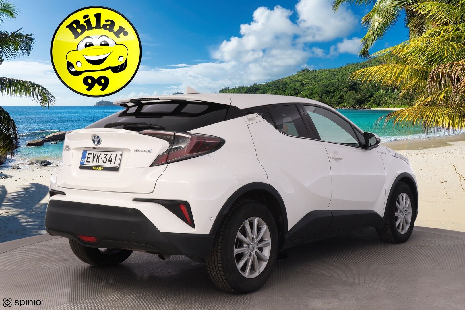 Toyota C-HR 2019 1,8 Hybrid Premium *ACC / Nahkasisusta / Tutkat / Kamera / BLIS / KeyLessGo / Navi / Ratinlämmitin* - Merkkihuollettu siisti kuntoinen C-HR kaksilla renkailla ja vanteilla! - HULLUT AVAJAISHULINAT KORKOTARJOUS 3,29 %