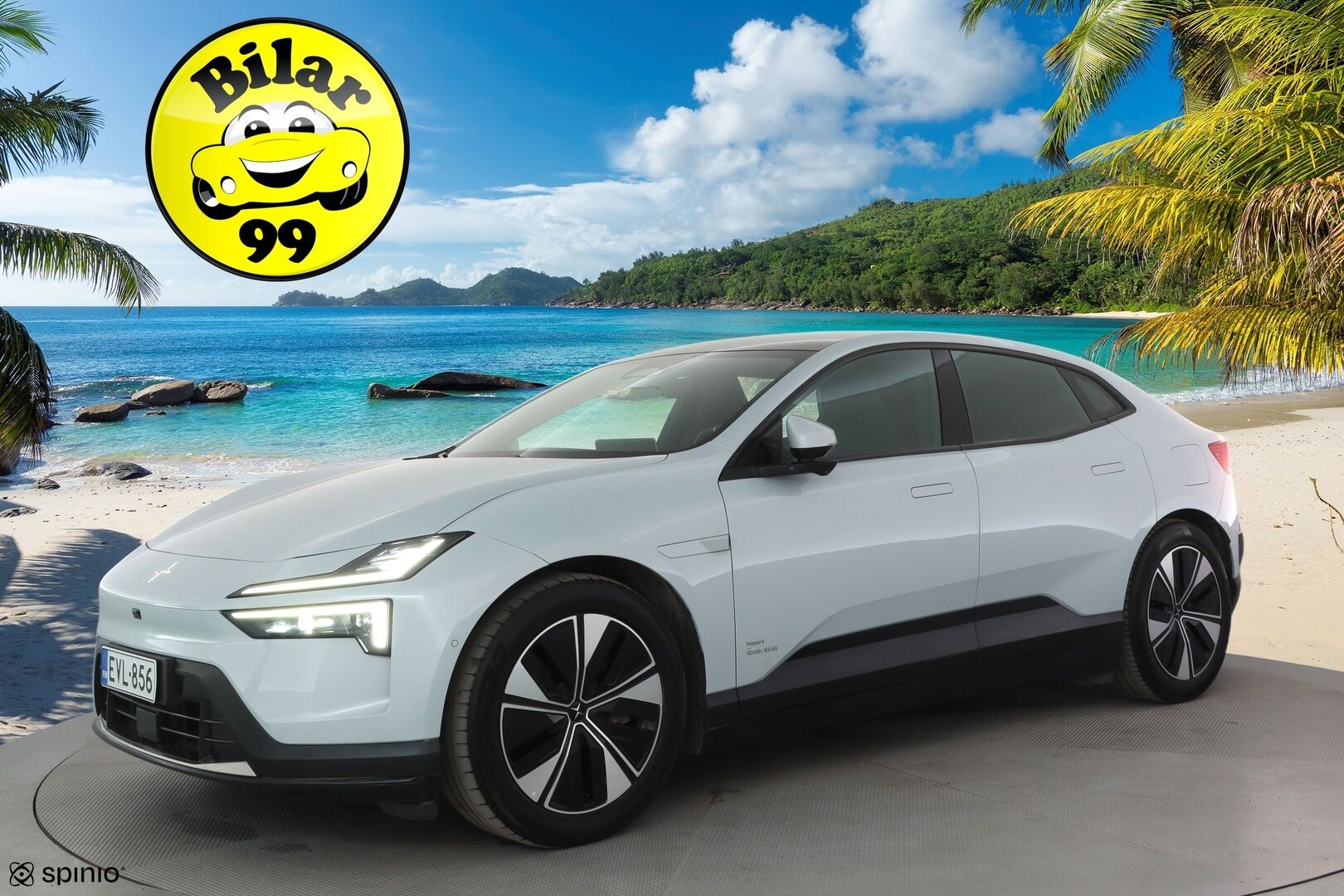 Polestar 4 2025 Long Range Dual motor * ACC / HUD / Koukku / ILP / 360° / Muistipenkki / Pixel LED / Lasikatto / H&K / Keyless / BLIS * - Suomi-auto / Kahdet renkaat aluvanteilla / Merkkihuollettu - HULLUT AVAJAISHULINAT KORKOTARJOUS 3,29 %