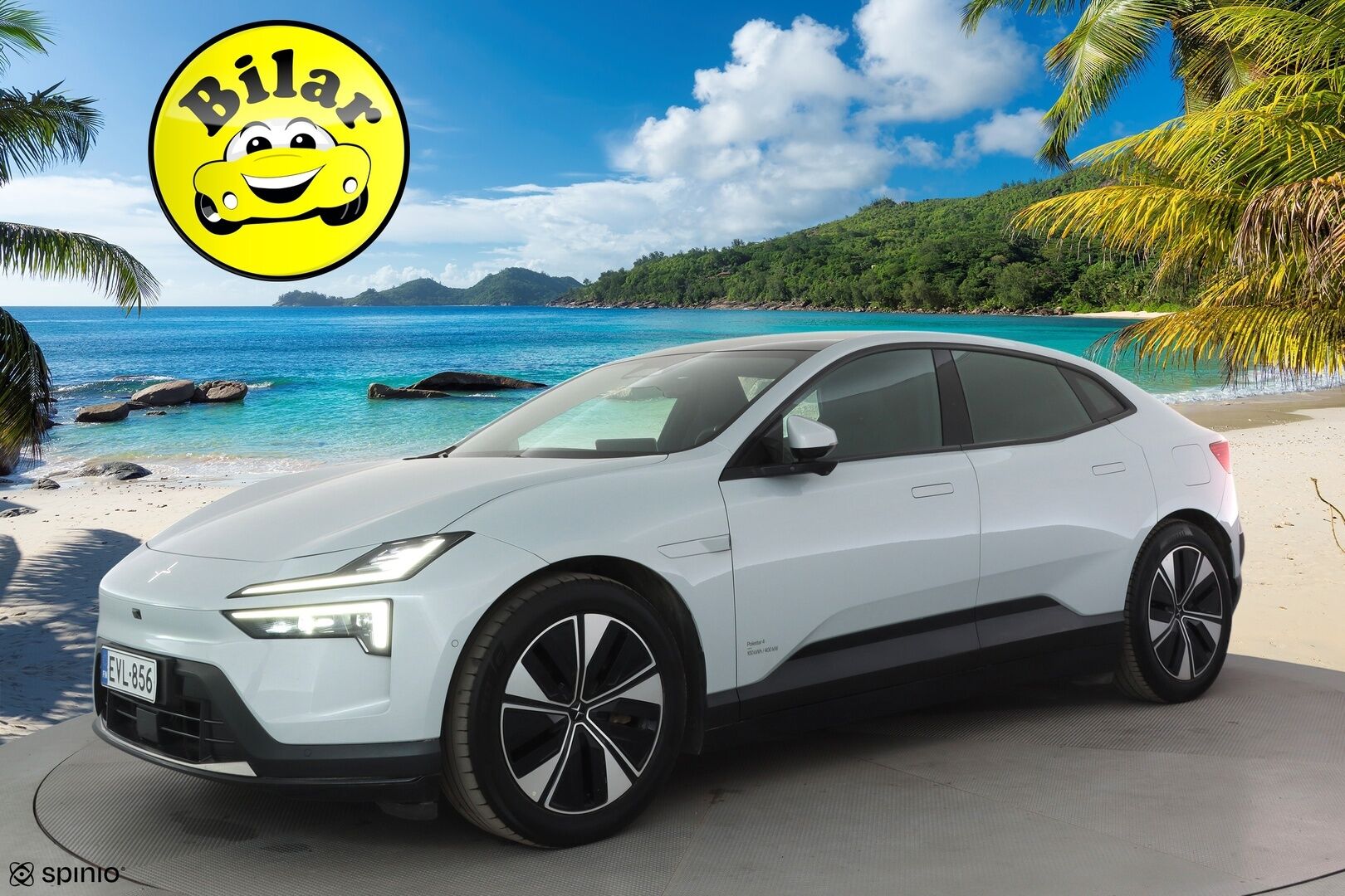 Polestar 4 2025 Long Range Dual motor - | ACC | HUD | Koukku | ILP | 360° | Muistipenkki | Pixel LED | Lasikatto | H&K | Keyless | BLIS | Suomi-auto | Kahdet renkaat aluvanteilla | Merkkihuollettu |