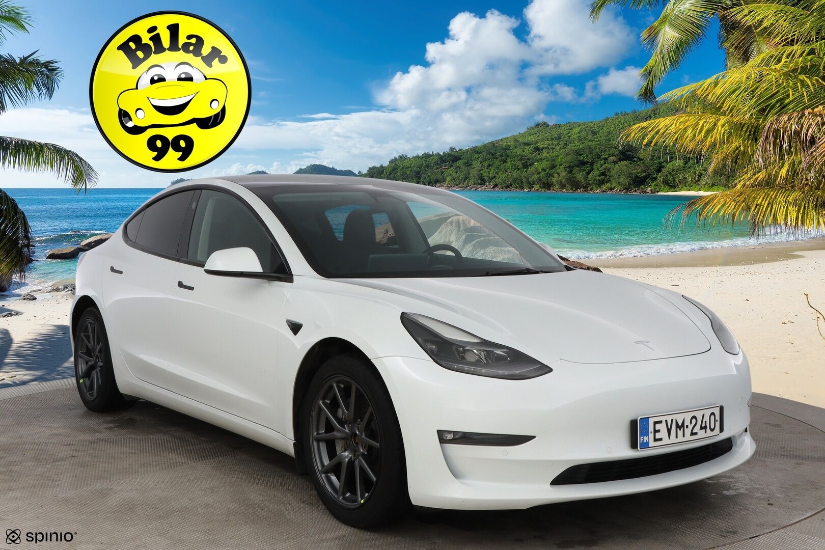 Tesla Model 3 2021 Model 3 Sedan (AA) 4ov - Lämpöpumppu / Adapt.Vakkari / Autopilot / Premium Audio / BLIS / Nahkapenkit / Lasikatto / Juuri saapunut Tampereelle!