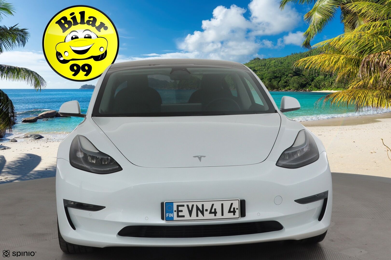 Tesla Model 3 2022 Long Range * Koukku / ILP / ACC / Matrix-LED / P.kamera / Muistipenkki / Premium Audio / Navi / Kaistavahti / Keyless * - Akku kuntotarkastettu / 2x Latauskaapelit / Kahdet renkaat