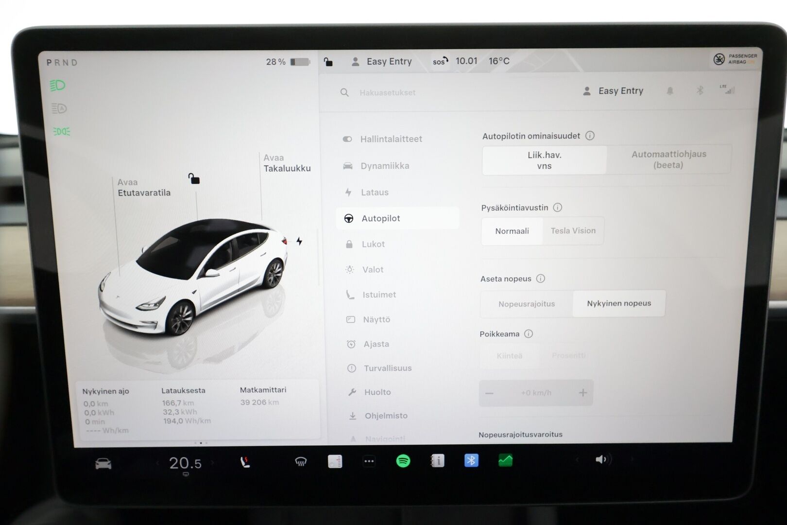 Tesla Model 3 2022 Long Range * Koukku / ILP / ACC / Matrix-LED / P.kamera / Muistipenkki / Premium Audio / Navi / Kaistavahti / Keyless * - Akku kuntotarkastettu / 2x Latauskaapelit / Kahdet renkaat