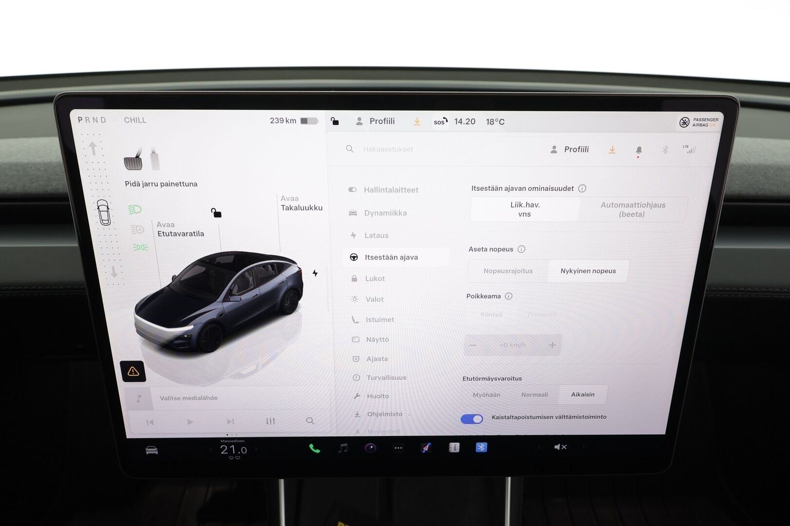 Tesla Model Y 2025 Long Range - | Juniper | Koukku | ACC | ILP | Matrix | Ilm. sähkönahat | Muistipenkki | Takanäyttö | Lasikatto | Ambient light | 1-om suomiauto | 2x renkaat aluin |