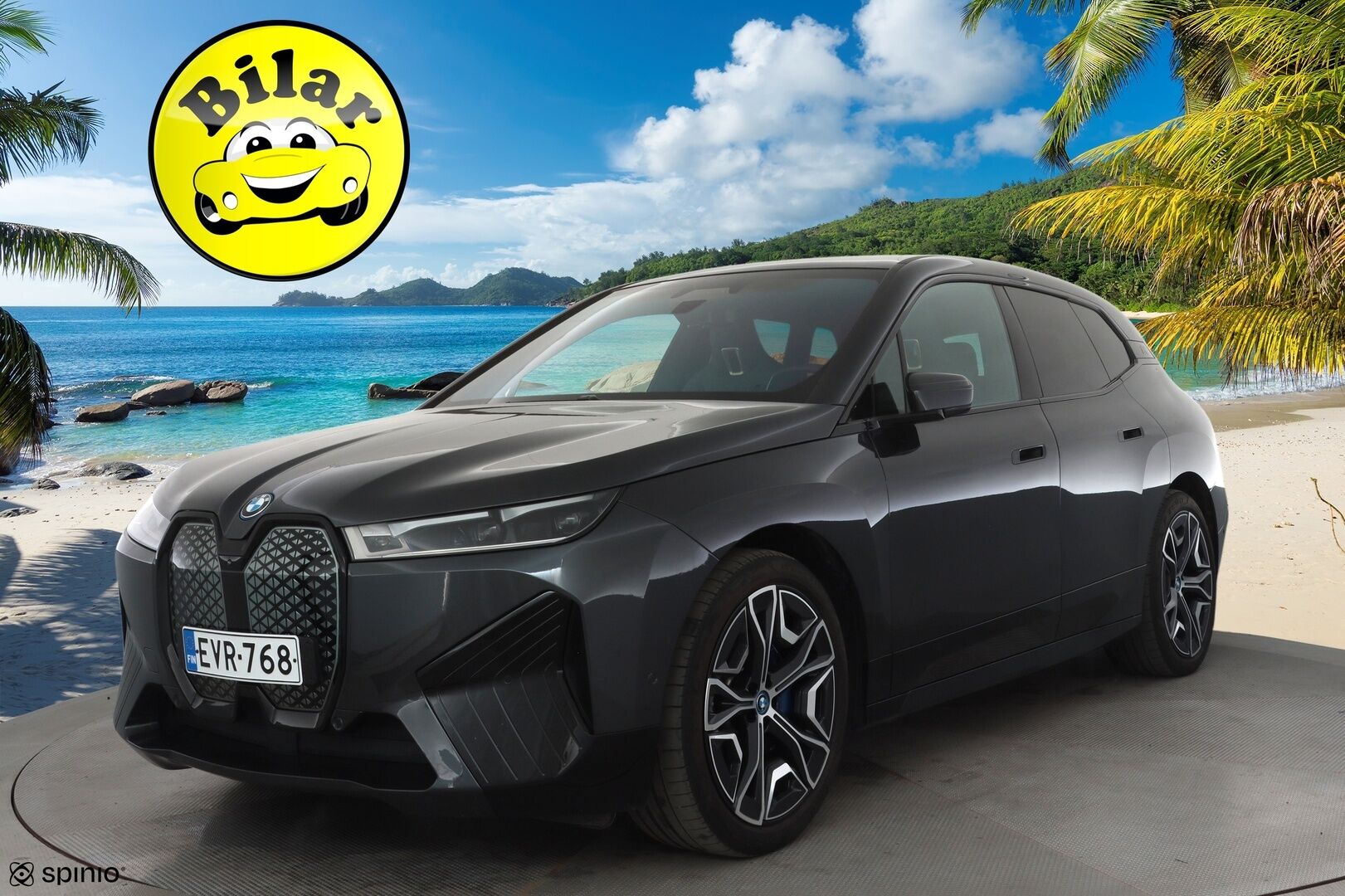 BMW iX 2022 xDrive50 - | ACC | Lisälämmitin | Koukku | B&W| Laser Light | HUD | Ilma-alusta | Softclose | Sky Lounge | Widescreen | 360-Kamera | Ilmastoidut muisti nahat | Comfort Access | Merkkihuollettu |