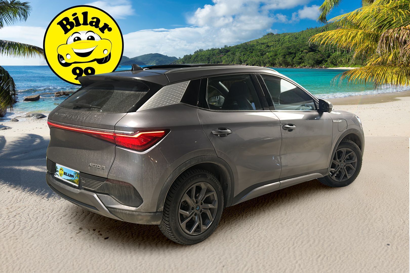 BYD Atto3 2022 Design * Lämpöpumppu / Panoraama / Adapt.Vakkari / 360-Kamera / Nahkasisusta / Adapt.LED / Merkkihuollettu! - Metalliväri / Upea / Juuri tullut Tampereelle! - HULLUT AVAJAISHULINAT KORKOTARJOUS 3,29 %