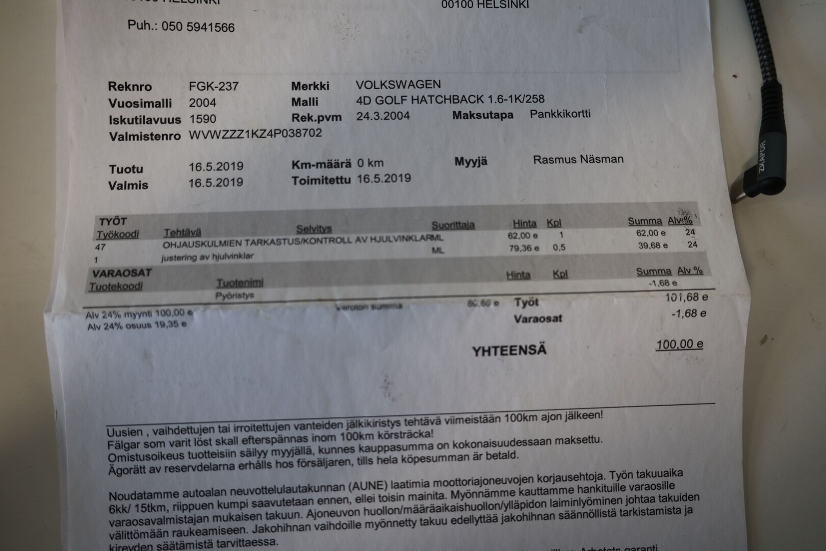 Volkswagen Golf 2004 4D GOLF HATCHBACK 1.6-1K/258 / Siisti! / Pitkä Leima! / Penkinlämmittimet / Tutkat / Suomi Auto! / *Yritys Outlet- Myydään vain yrityksille! /