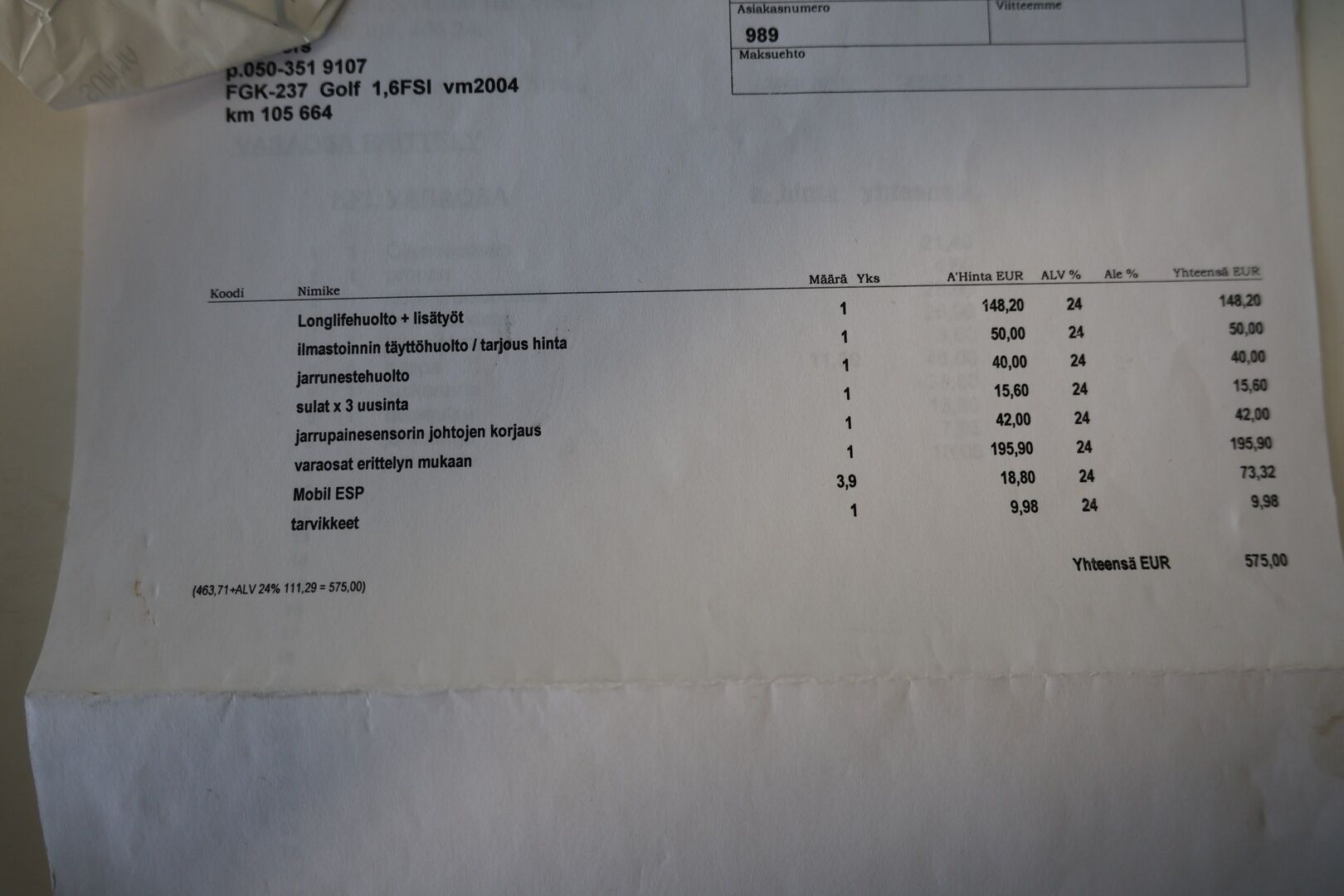 Volkswagen Golf 2004 4D GOLF HATCHBACK 1.6-1K/258 / Siisti! / Pitkä Leima! / Penkinlämmittimet / Tutkat / Suomi Auto! / *Yritys Outlet- Myydään vain yrityksille! /