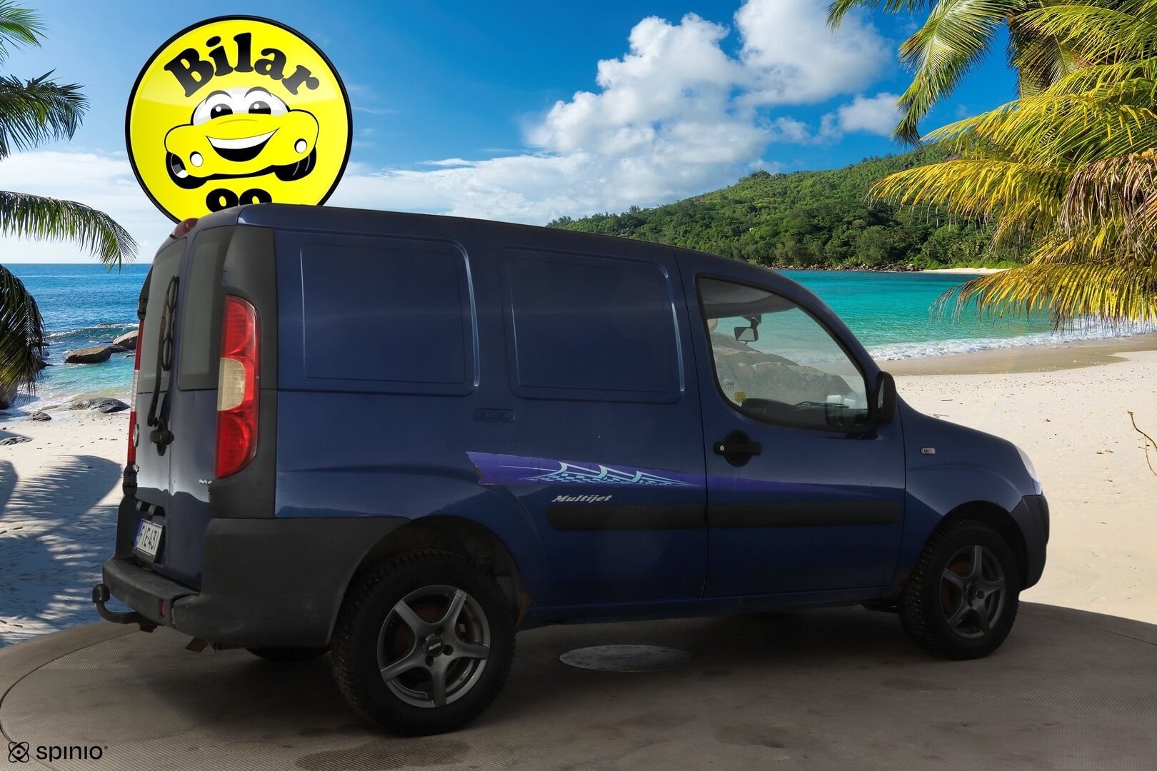 Fiat Doblo 2008 YritysOutlet - Myydään vain yrityksille 1,3 Multijet Van * Vetokoukku / Suomi-Auto * - * Uudet Talvirenkaat / Jakopää & viim. huolto tehty 220tkm 6/25! / Edullinen ja toimiva Suomi-Auto *