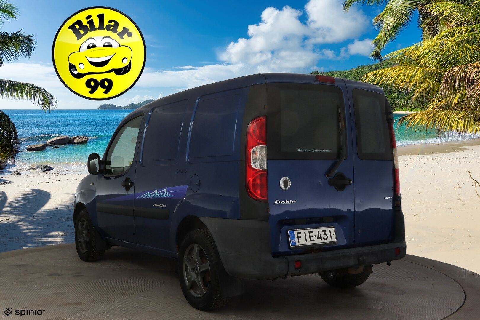 Fiat Doblo 2008 YritysOutlet - Myydään vain yrityksille 1,3 Multijet Van * Vetokoukku / Suomi-Auto * - * Uudet Talvirenkaat / Jakopää & viim. huolto tehty 220tkm 6/25! / Edullinen ja toimiva Suomi-Auto *