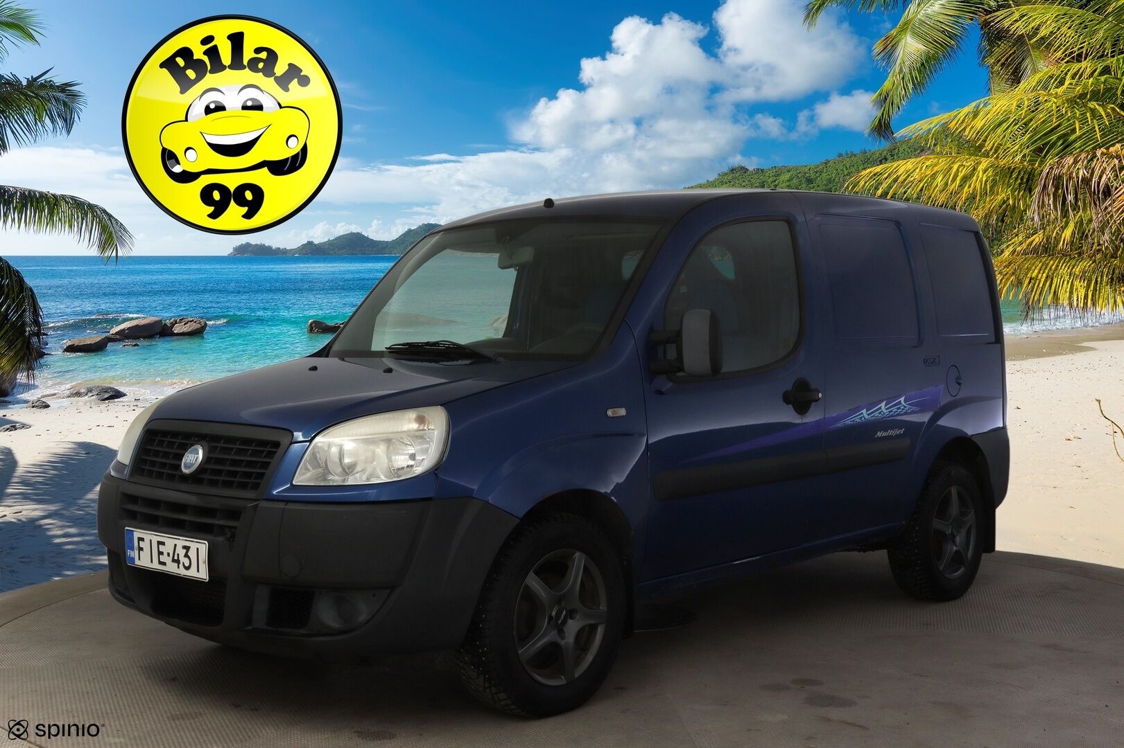 Fiat Doblo 2008 YritysOutlet - Myydään vain yrityksille 1,3 Multijet Van * Vetokoukku / Suomi-Auto * - * Uudet Talvirenkaat / Jakopää & viim. huolto tehty 220tkm 6/25! / Edullinen ja toimiva Suomi-Auto *