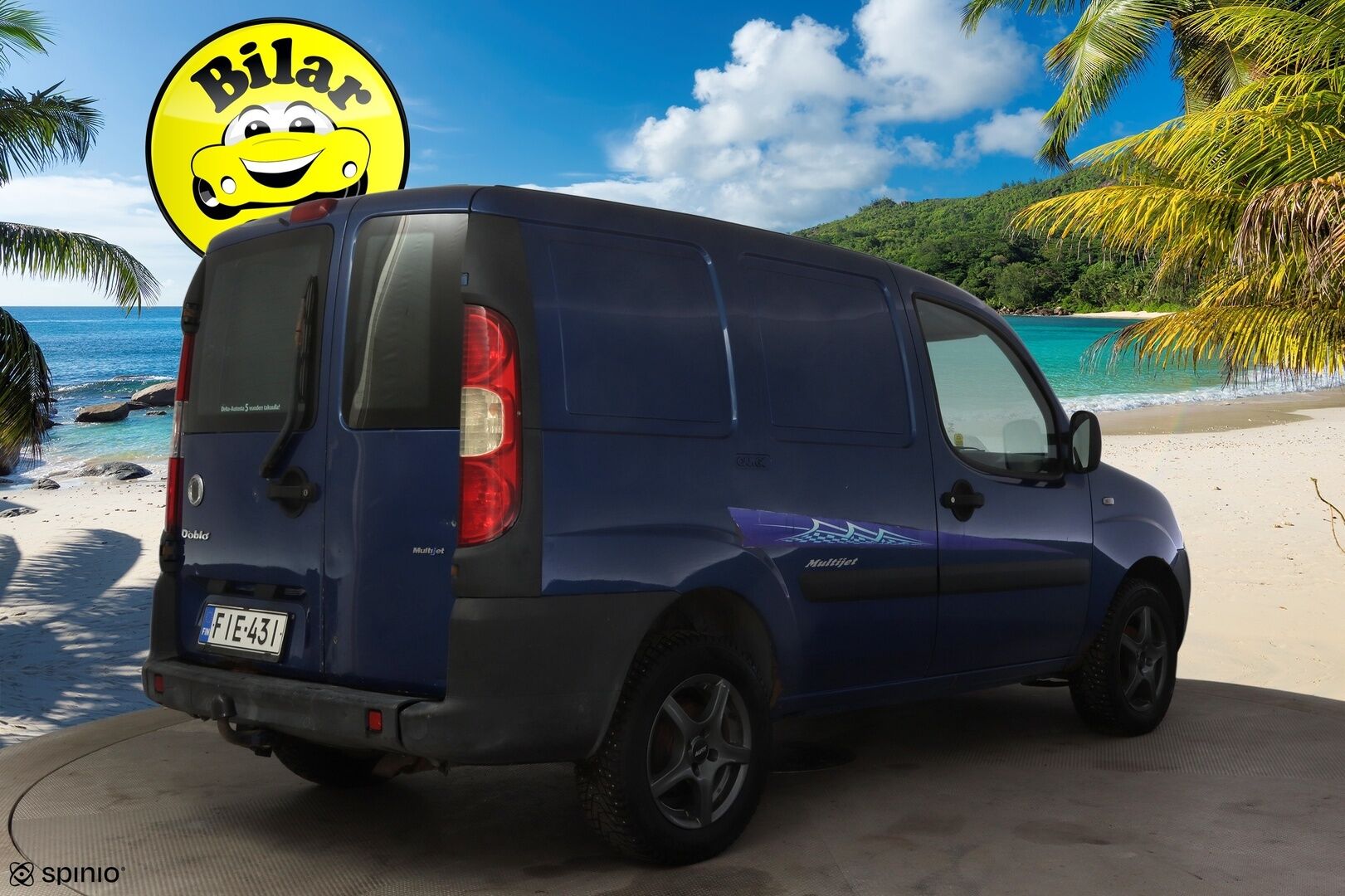 Fiat Doblo 2008 YritysOutlet - Myydään vain yrityksille 1,3 Multijet Van * Vetokoukku / Suomi-Auto * - * Uudet Talvirenkaat / Jakopää & viim. huolto tehty 220tkm 6/25! / Edullinen ja toimiva Suomi-Auto *