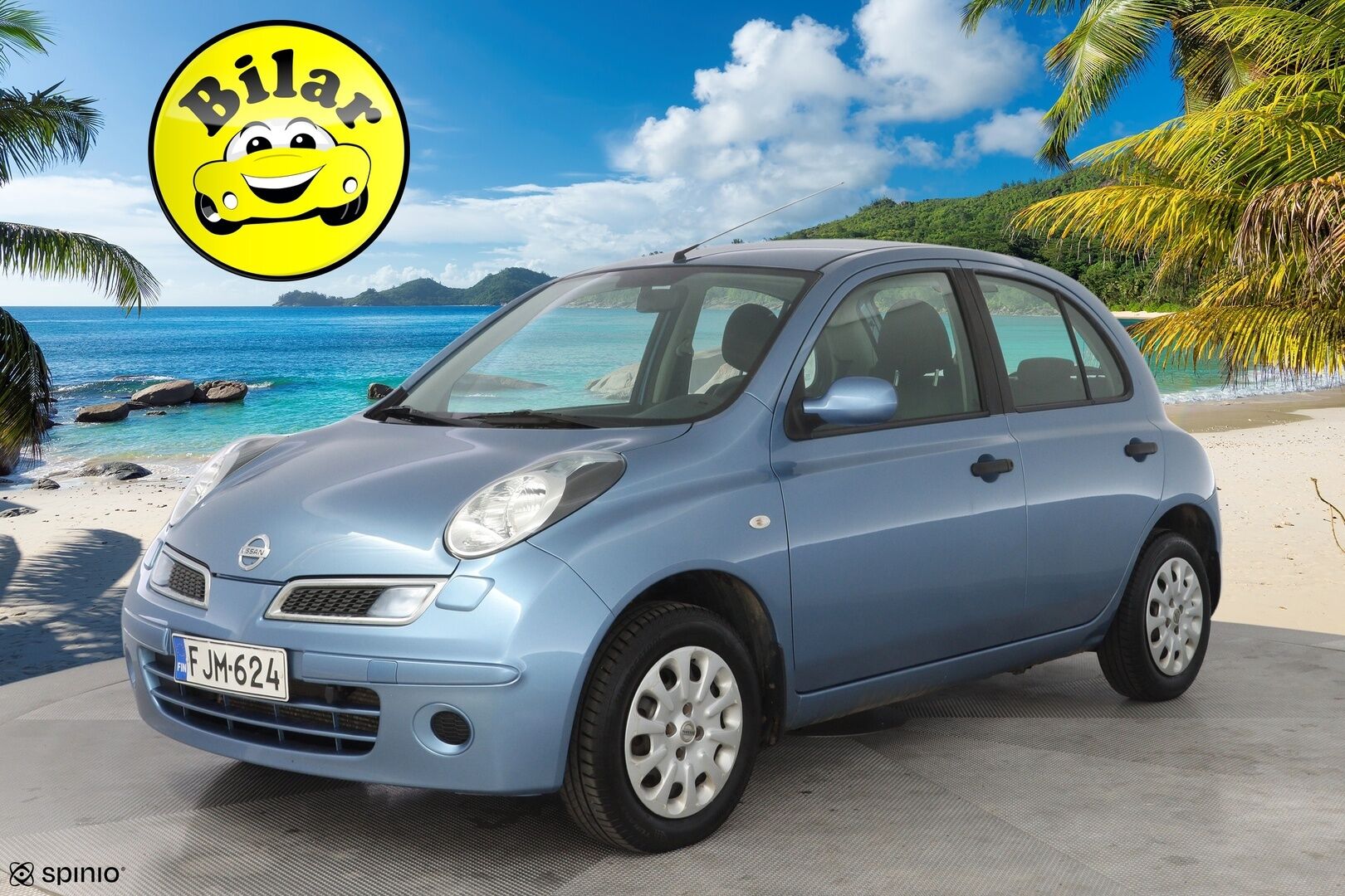 Nissan Micra 2009 1,2 59 Visia 5-vaiht. 5-ov. - Lohko | Ilmastointi | 2x Renkaat | Suomi-auto | Huoltokirja