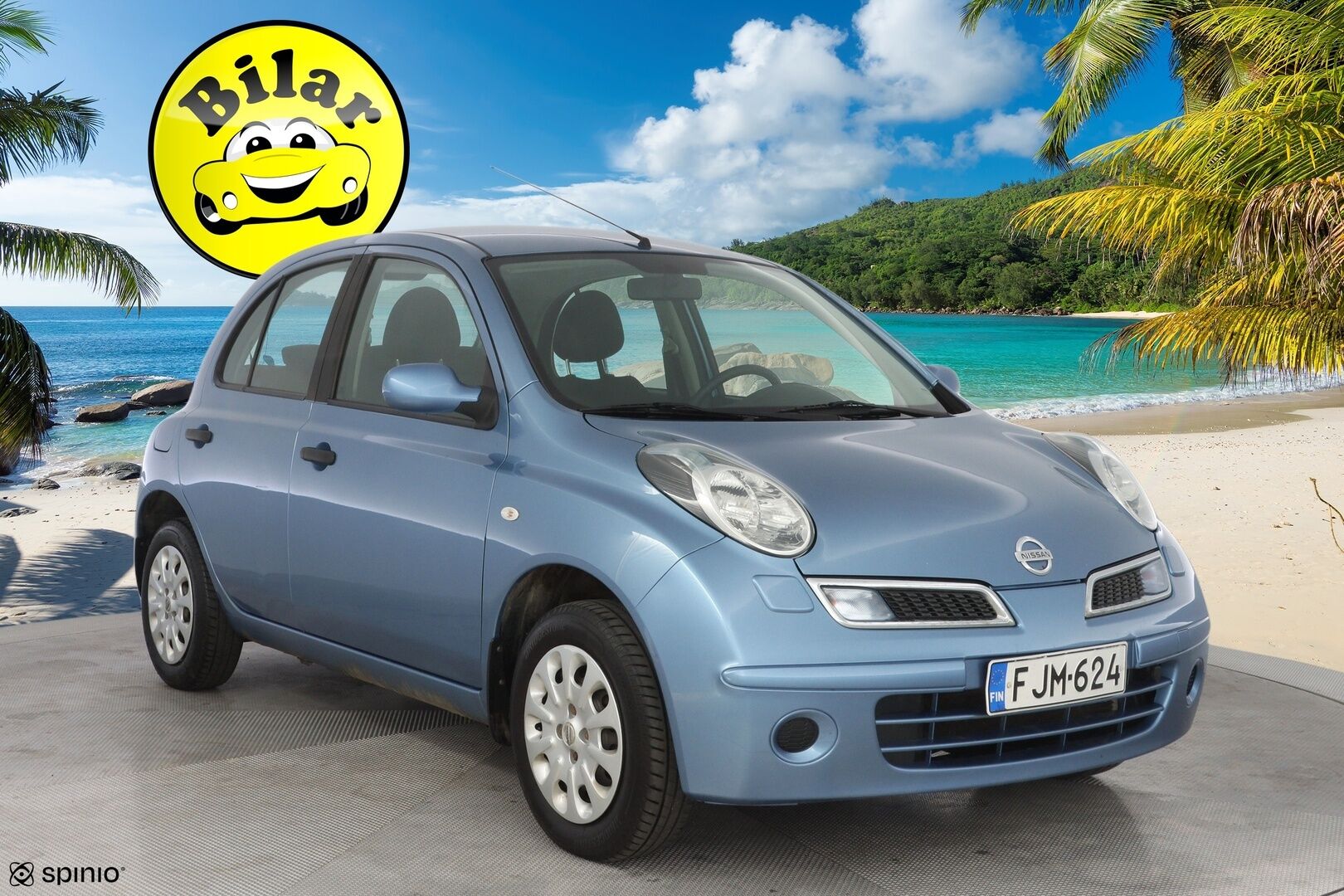 Nissan Micra 2009 1,2 59 Visia 5-vaiht. 5-ov. - Lohko | Ilmastointi | 2x Renkaat | Suomi-auto | Huoltokirja