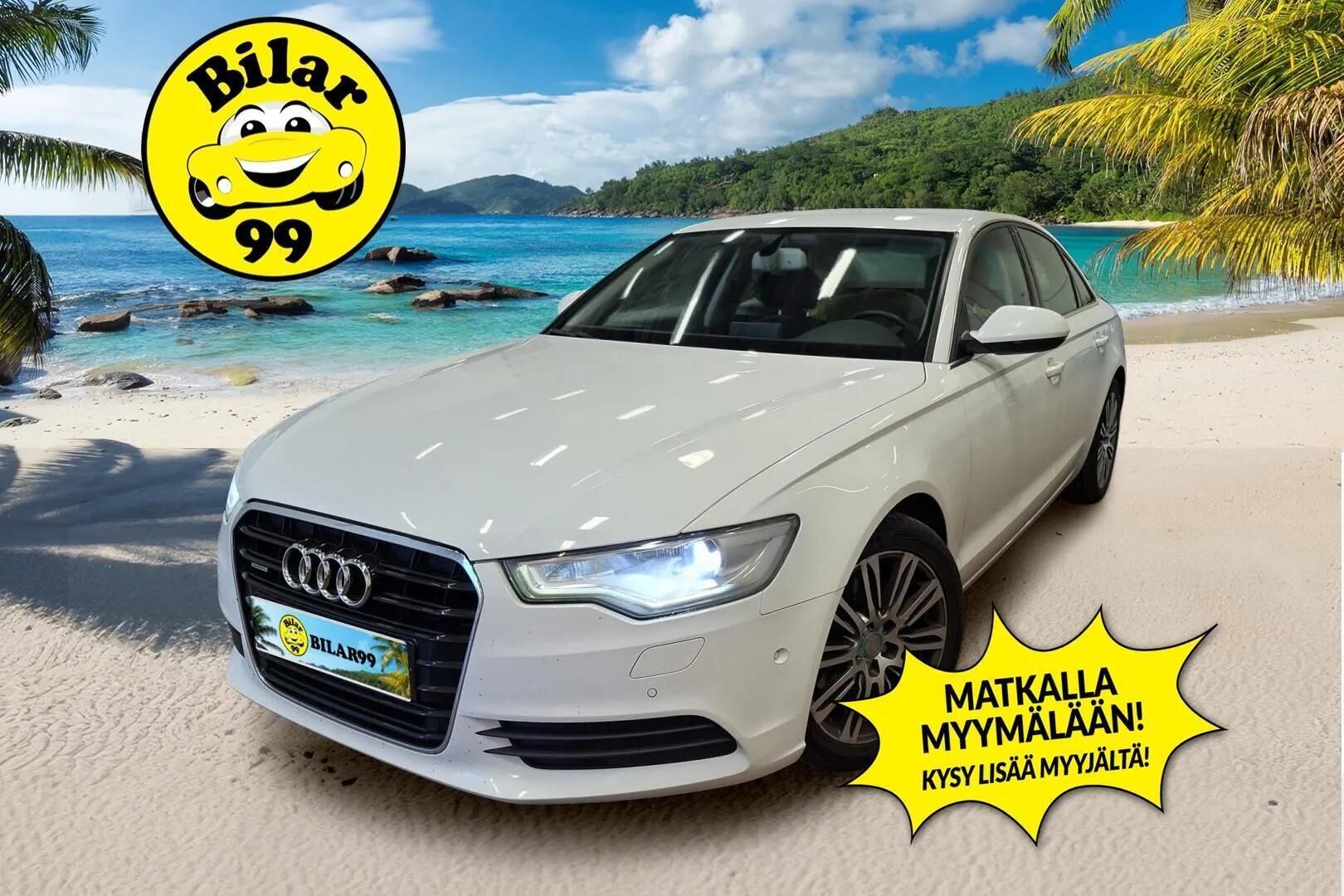 Audi A6 2012 Sedan Business 3,0 V6 TDI 150 kW quattro S tronic Start-Stop - | Vakkari | Ilma-alusta | Koukku | Sähkösäätöiset etuistuimet | Tutkat | Huoltokirja | 2x renkaat aluvanteilla |