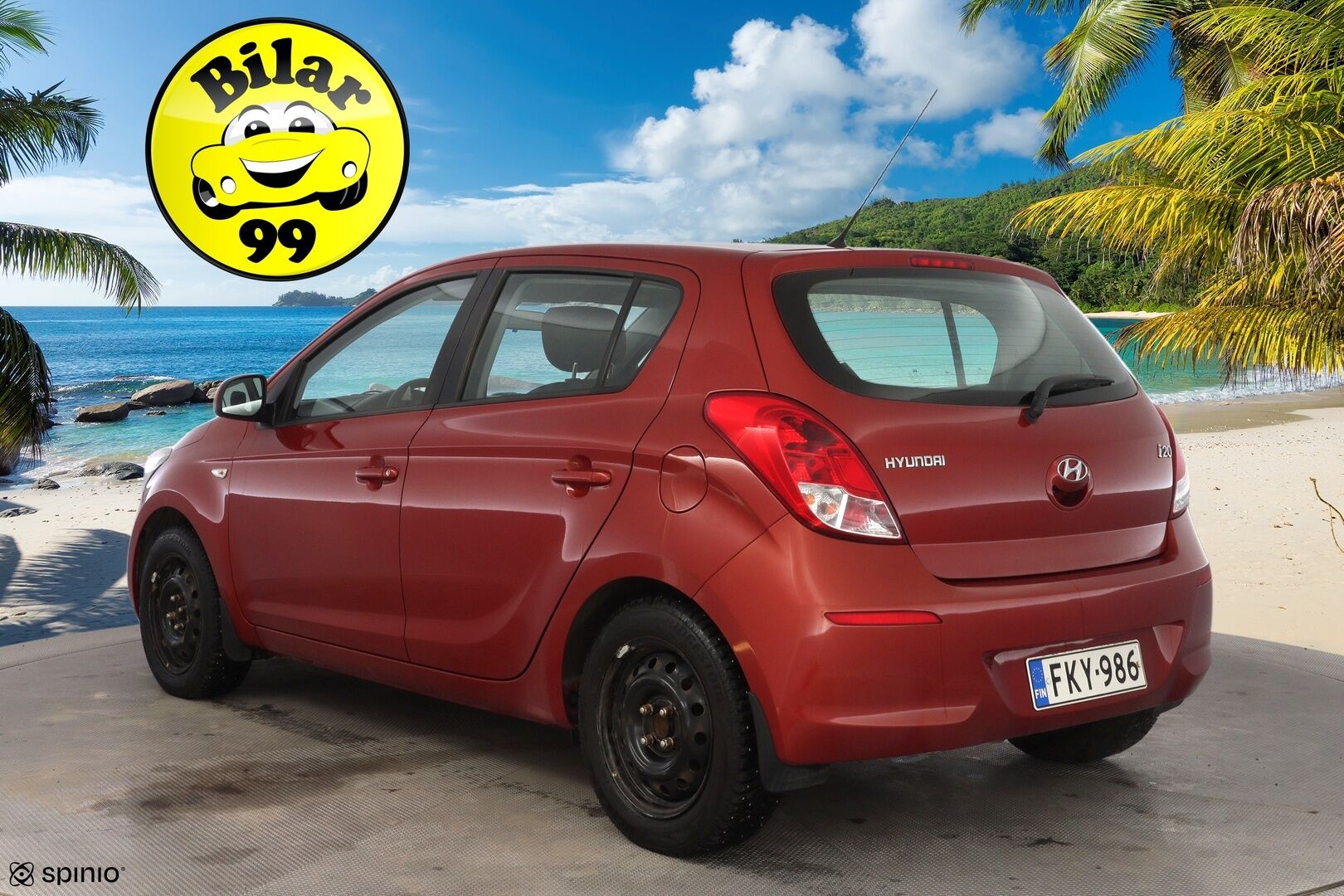 Hyundai i20 2013 5d 1,2 5MT Classic *Ilmastointi / Lohko+sisälämmitin / AUX* - Suomi-auto / Juuri huollettu / Hyvät nastarenkaat 