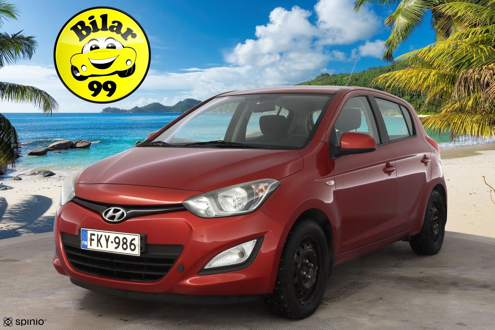 Hyundai i20 2013 5d 1,2 5MT Classic *Ilmastointi / Lohko+sisälämmitin / AUX* - Suomi-auto / Juuri huollettu / Hyvät nastarenkaat 