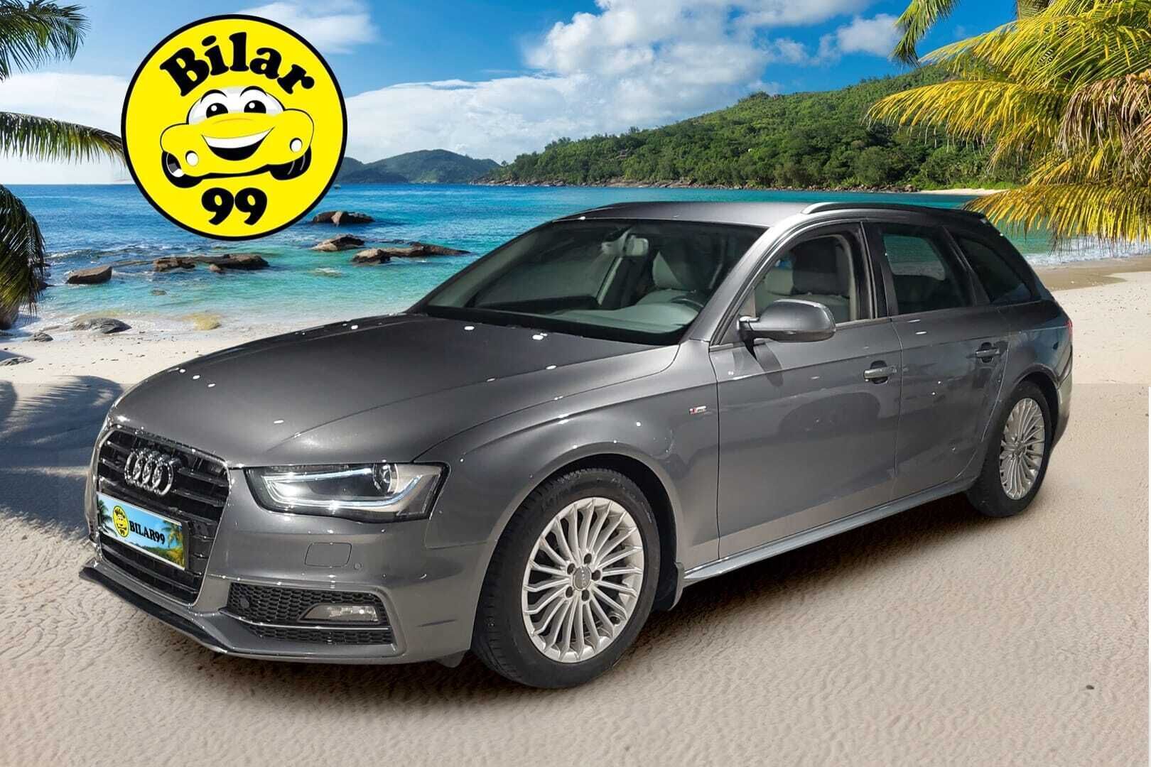 Audi A4 2014 Avant Business 1,8 TFSI 125 kW multitronic *Suomi-auto / S-line ulkopaketti / Lohkolämmitin sisäpistokkeella / Sport-penkit / Xenon ajovalot / Vetokoukku* - *2x renkaat & vanteet / Alpine äänentoisto / Navigointi / Tutkat edessä ja takana*