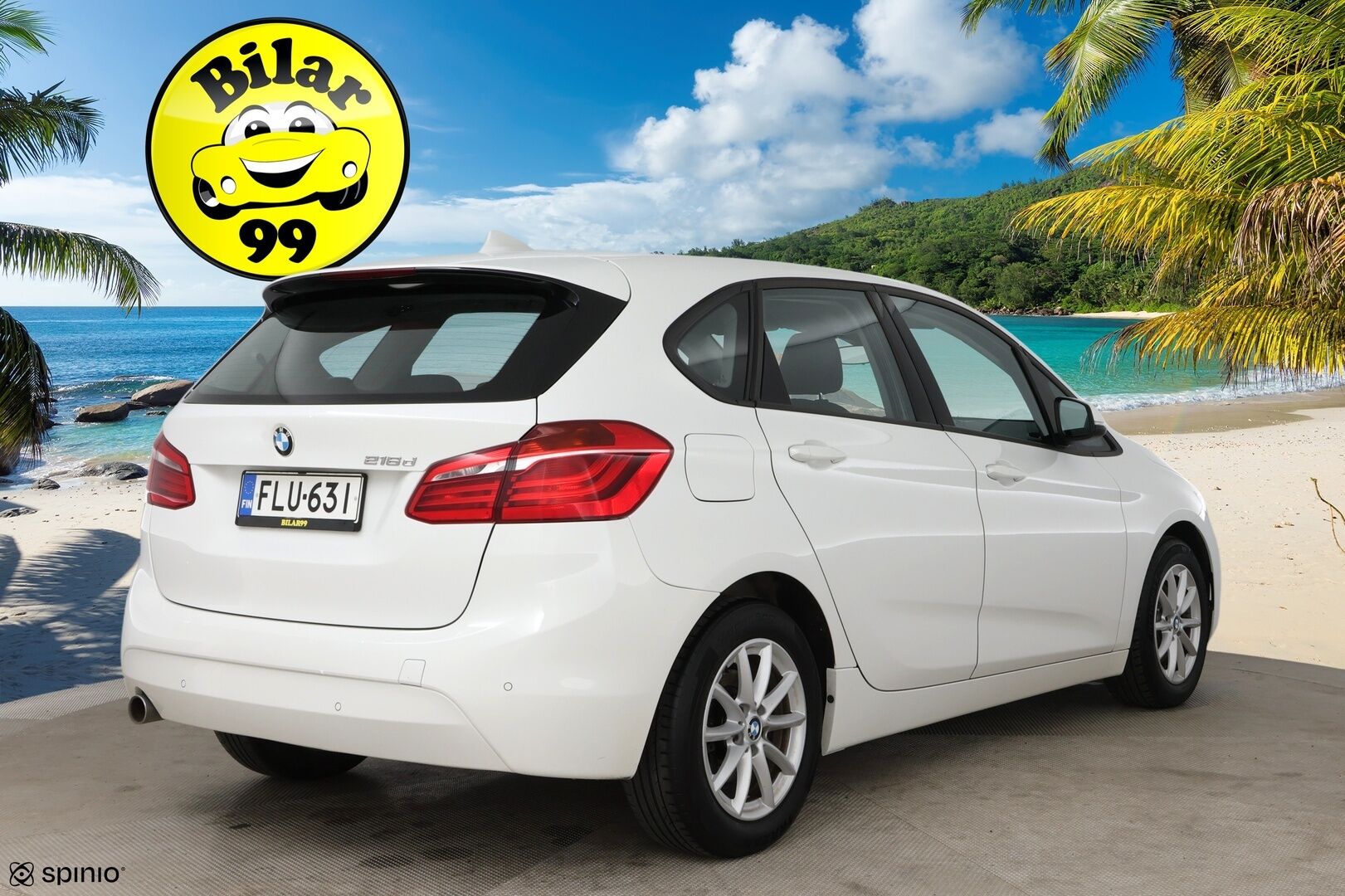 BMW 216 2015 F45 Active Tourer 216d Business / Suomi-auto / Vakkari / P. Tutka / LED / KeylessGo / Bluetooth /