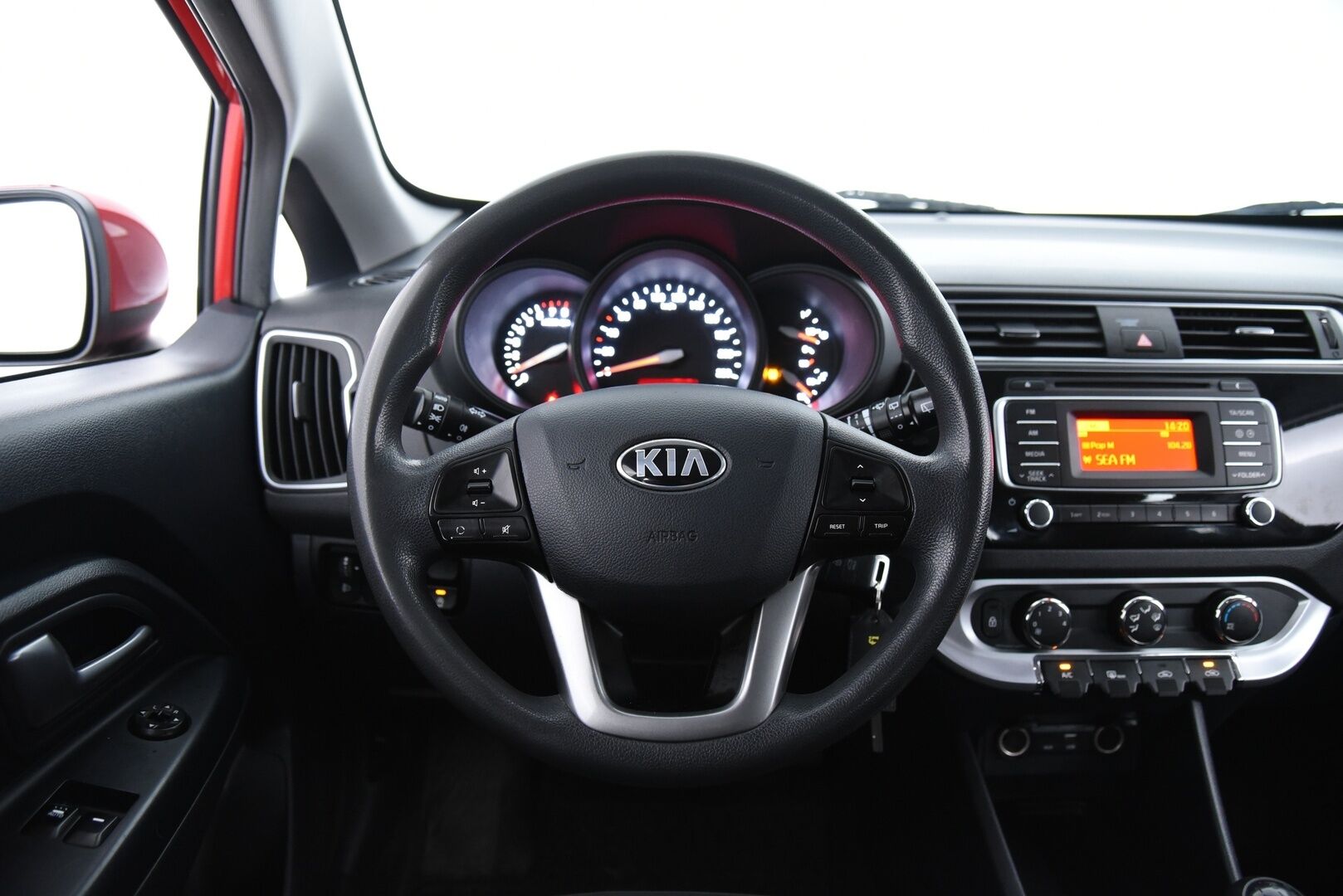 Kia Rio 2016 1,2 ISG LX 5D EcoDynamics / Suomi-Auto / Ilmastointi / Aux - Kahdet renkaat / Huoltokirja