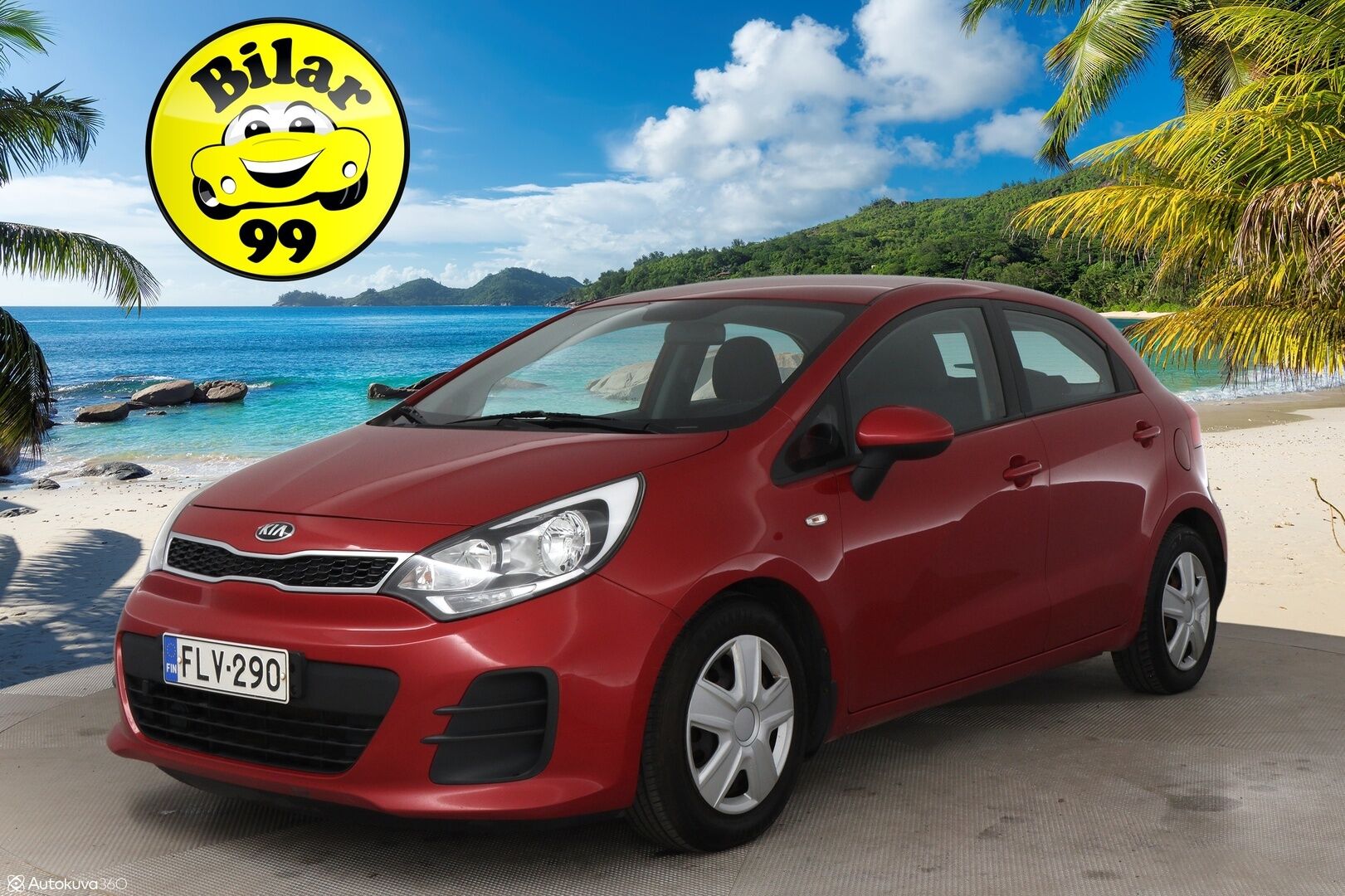 Kia Rio 2016 1,2 ISG LX 5D EcoDynamics / Suomi-Auto / Ilmastointi / Aux - Kahdet renkaat / Huoltokirja