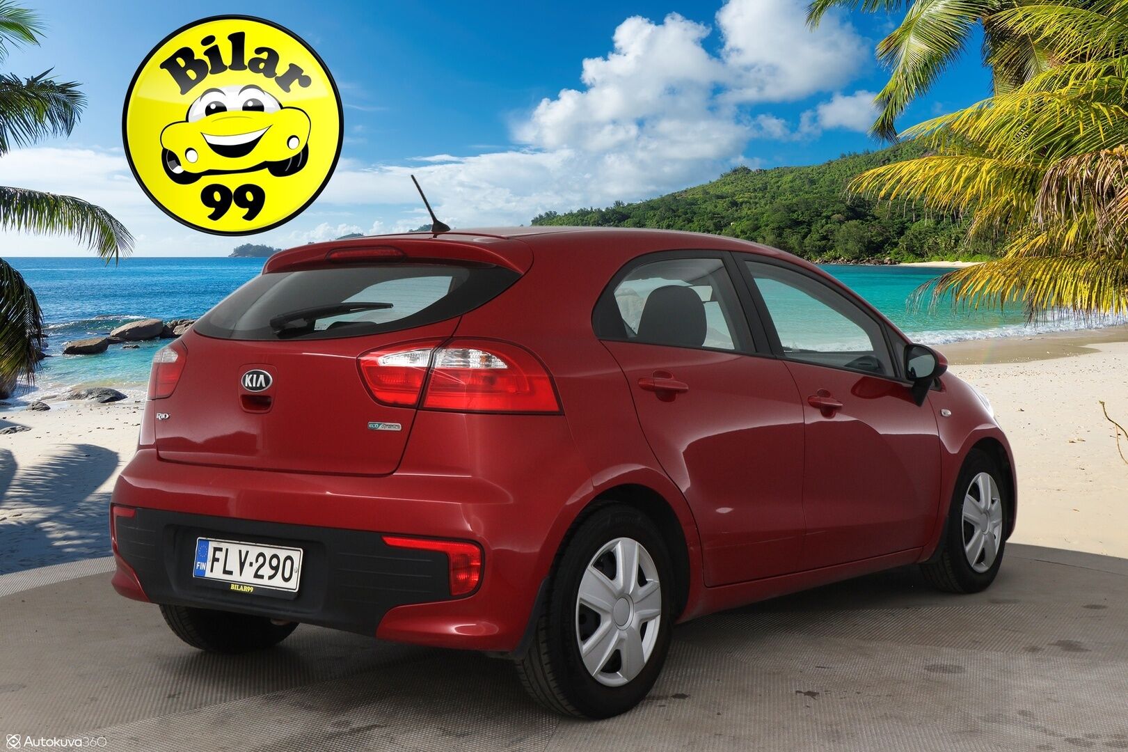 Kia Rio 2016 1,2 ISG LX 5D EcoDynamics / Suomi-Auto / Ilmastointi / Aux - Kahdet renkaat / Huoltokirja