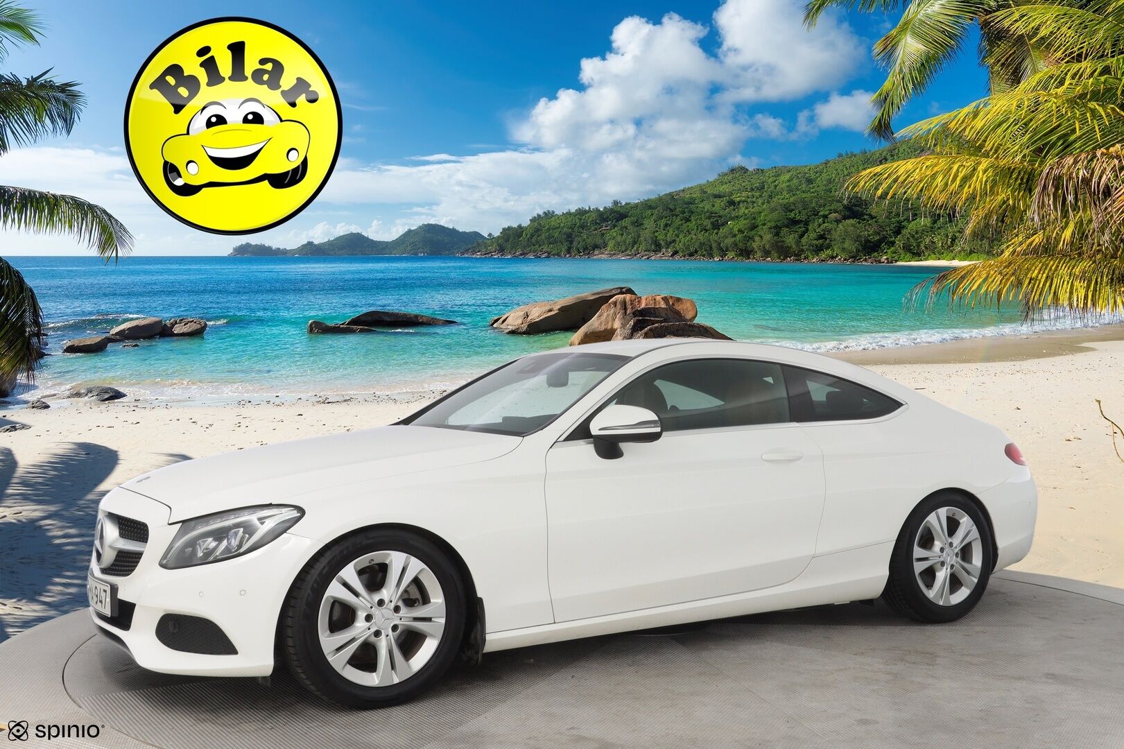 Mercedes-Benz C 2016 220 d Coupé A - ILS | Ruskea nahkasisusta | Sporttipenkit | Osittain sähkösäätöiset istuimet | Lämmitin | Vakionopeudensäädin | Parkkitutkat | 2x Mercedeksen vanteet